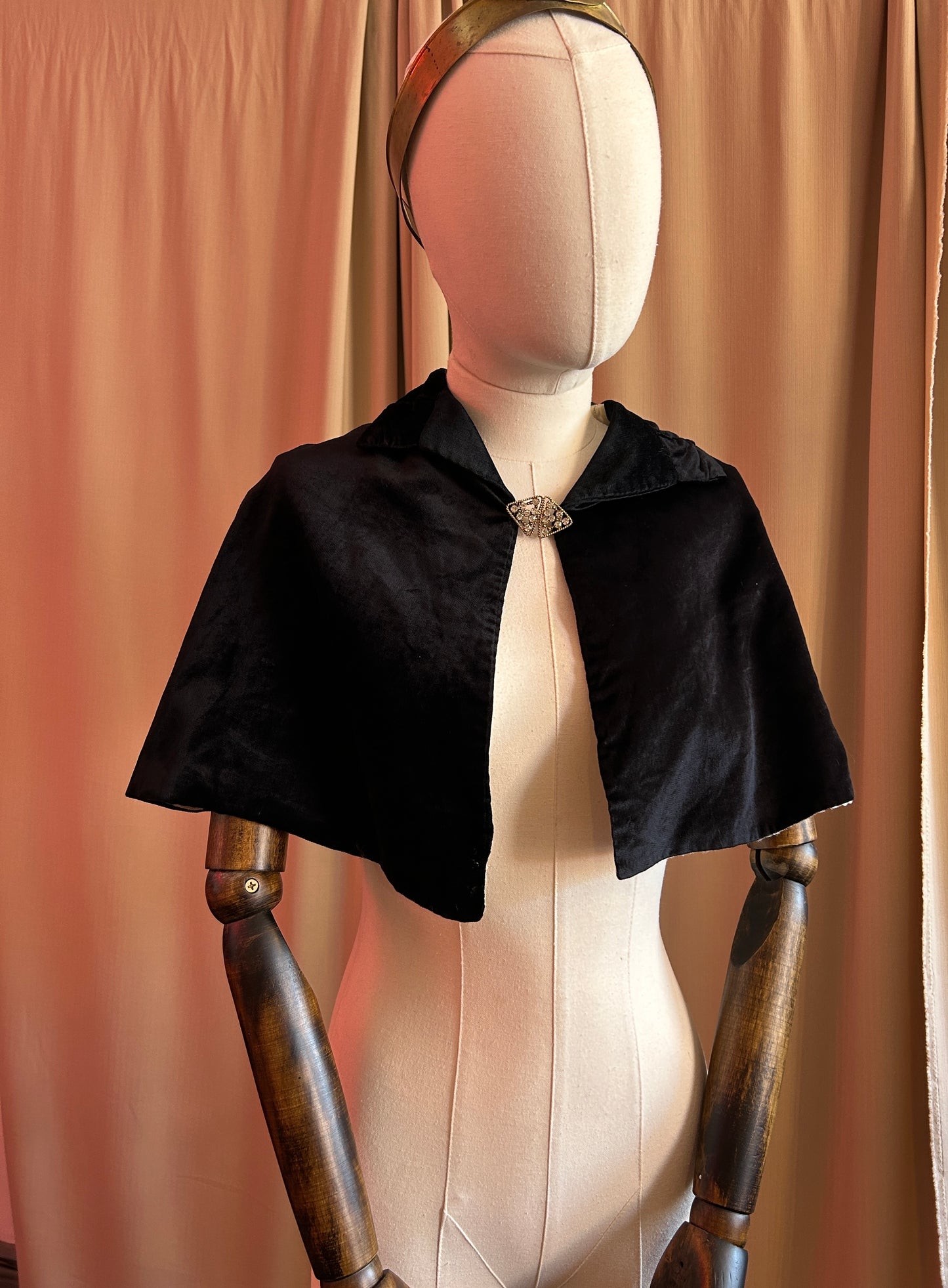 Short Velvet Cape