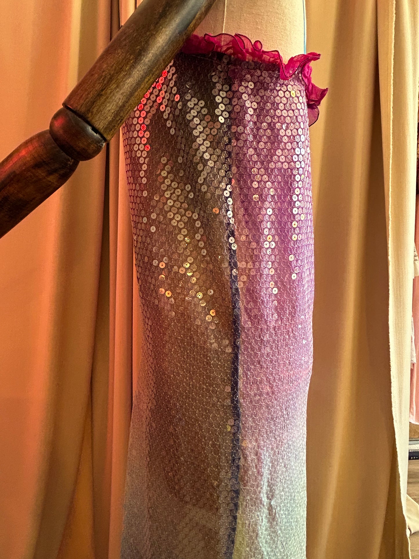 Silk Sequin Dress