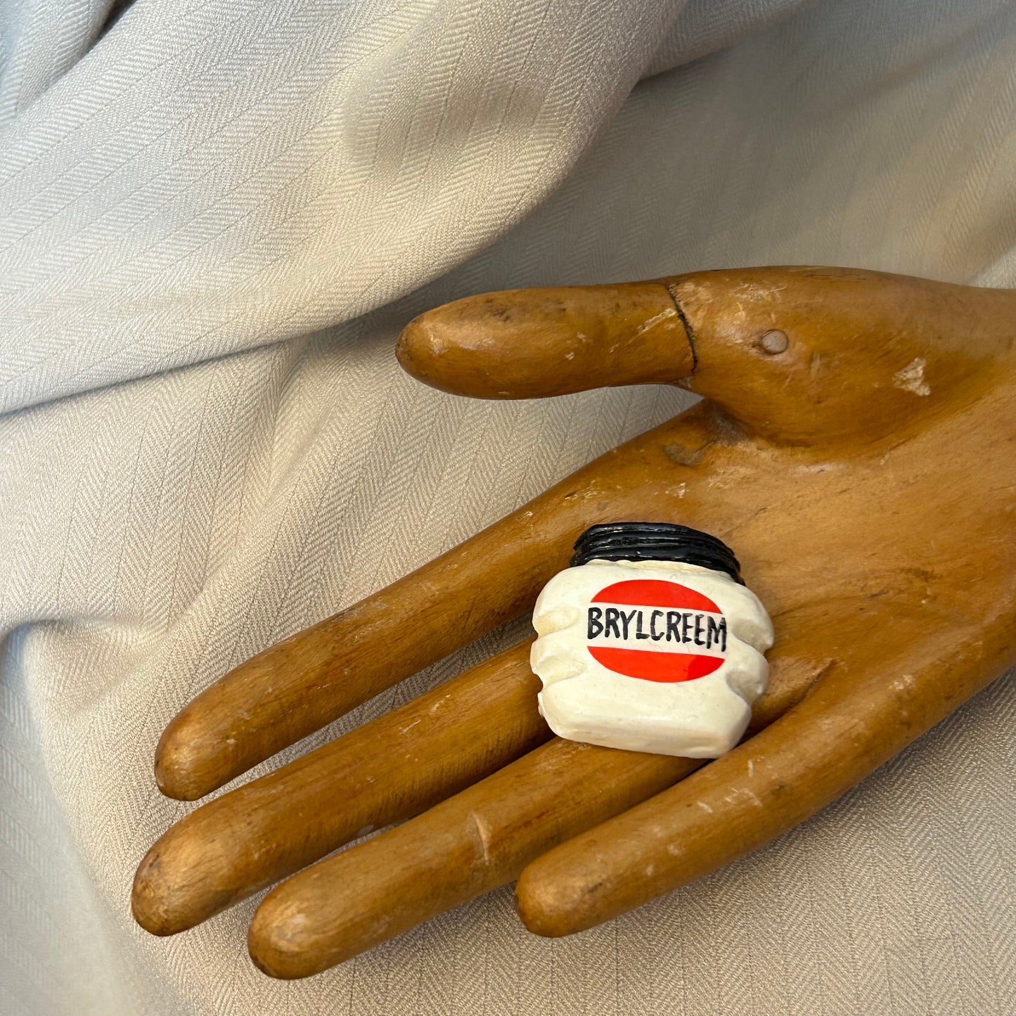 Brylcreem Brooch