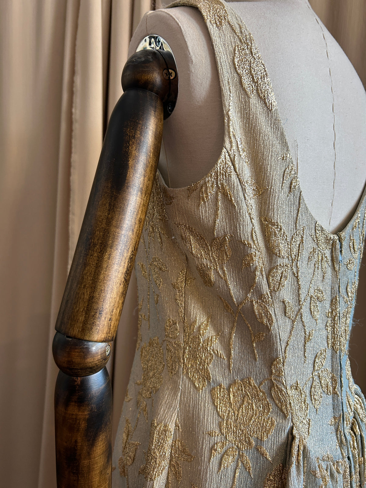 Seafoam Lurex Gown