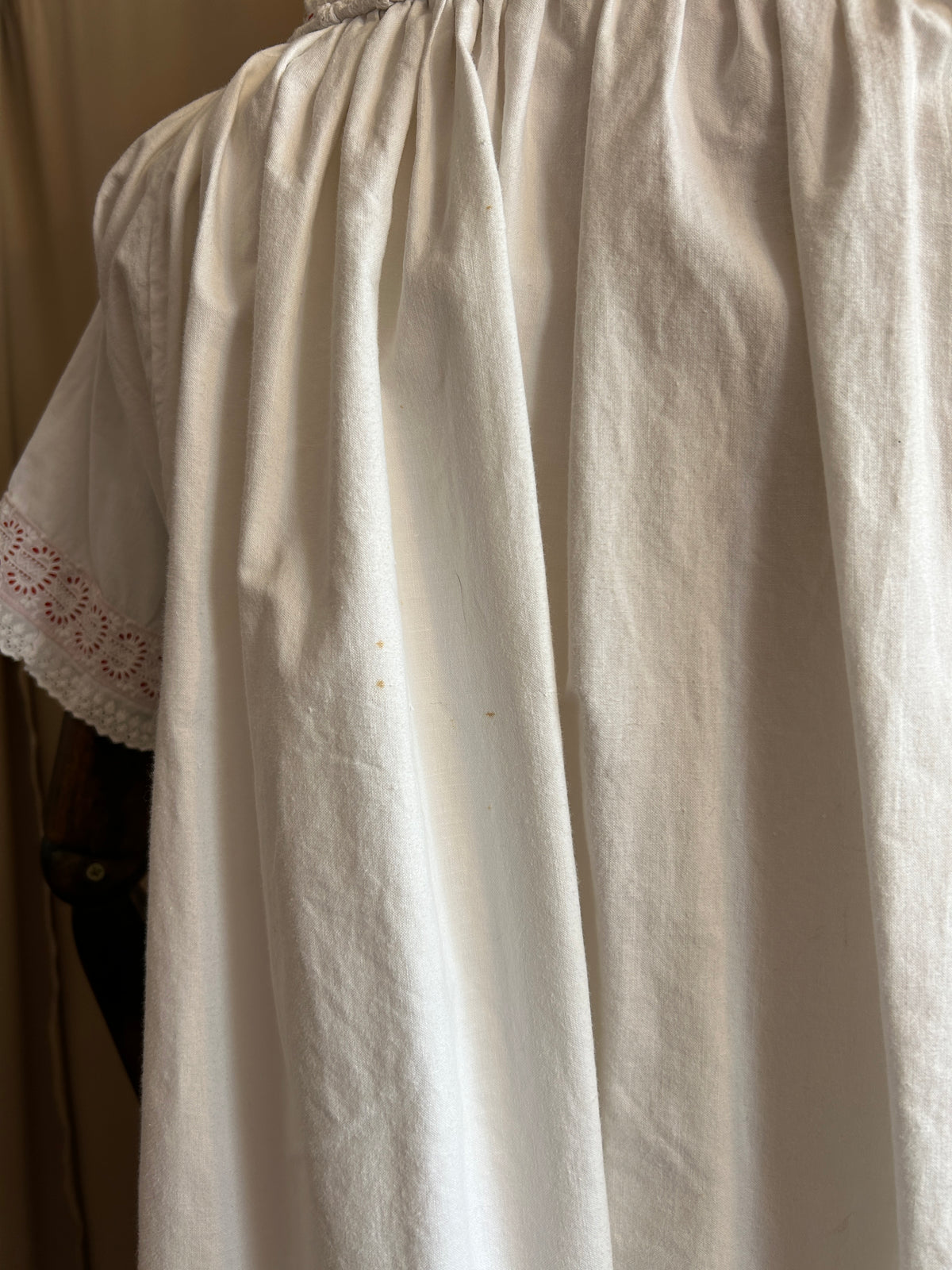 French Nightgown with Red Banding
