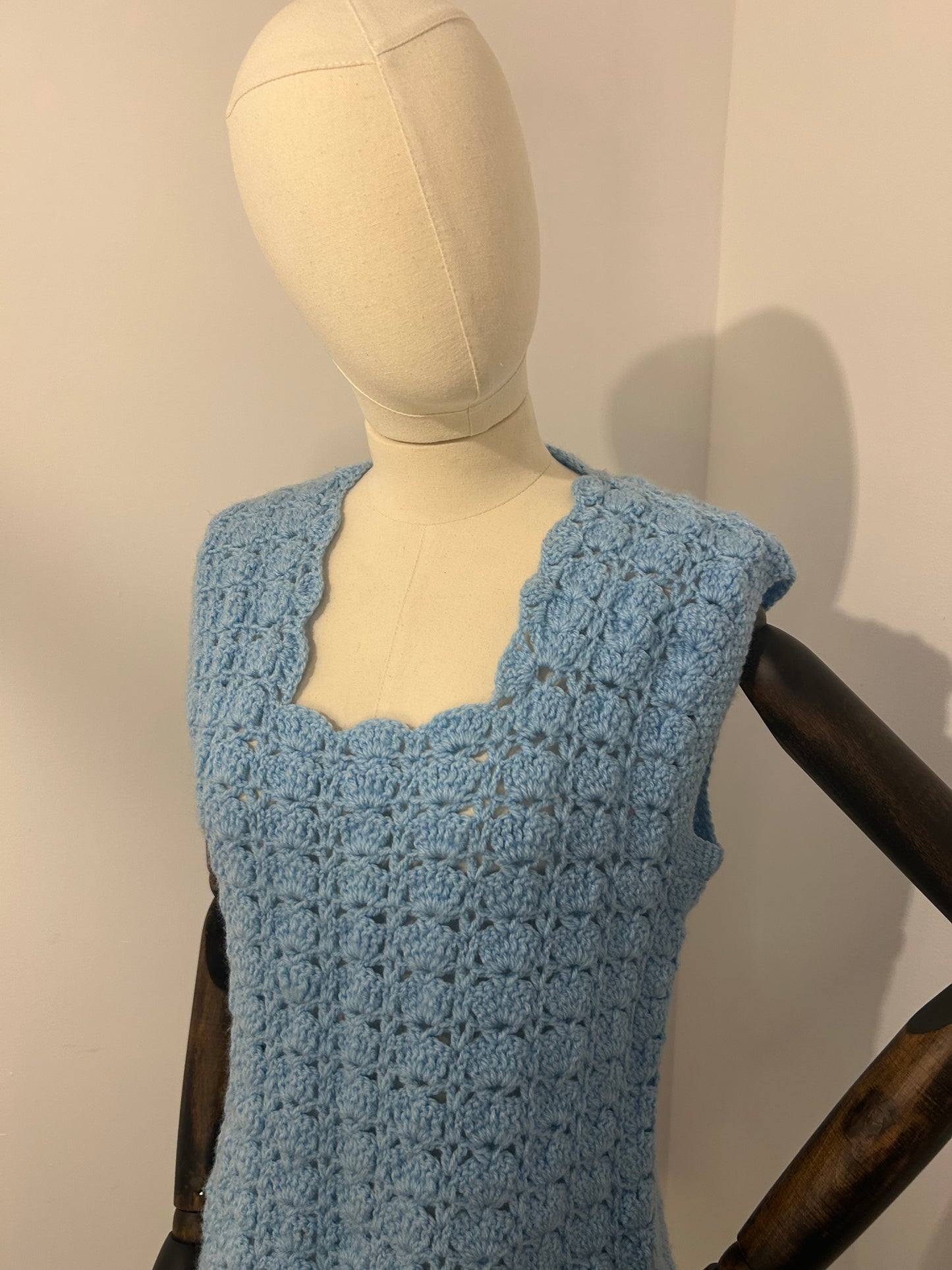 Light Blue Crochet Tank