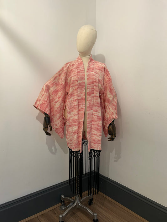 Pink Fringed Haori