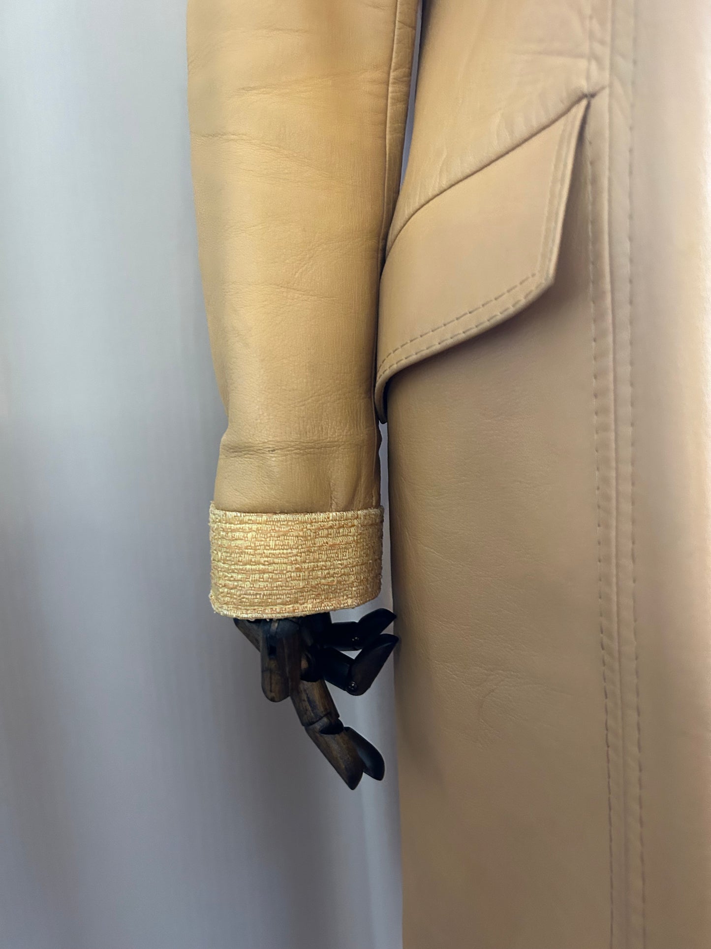 Butter Leather Trench