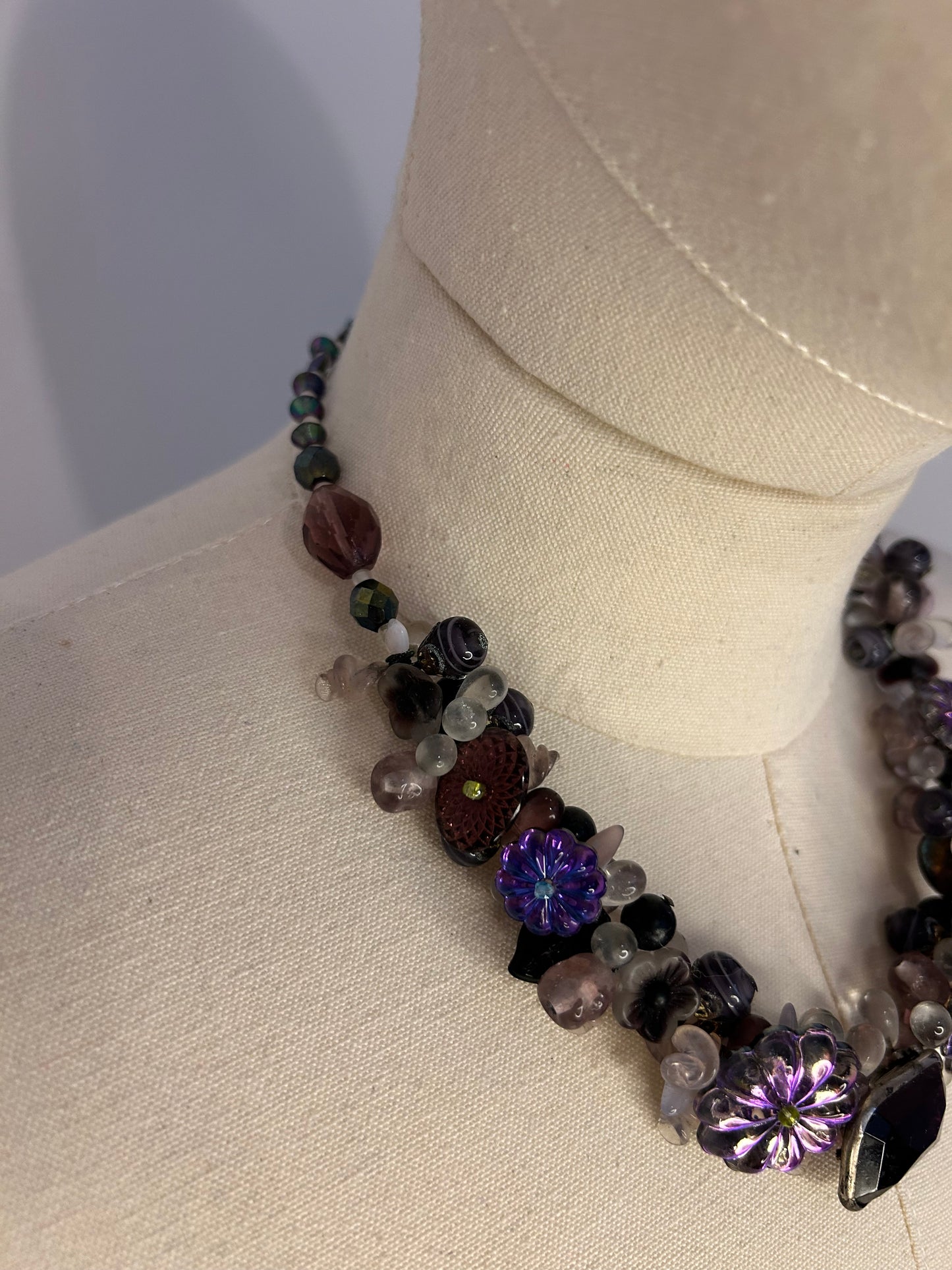 Purple Beaded Necklace