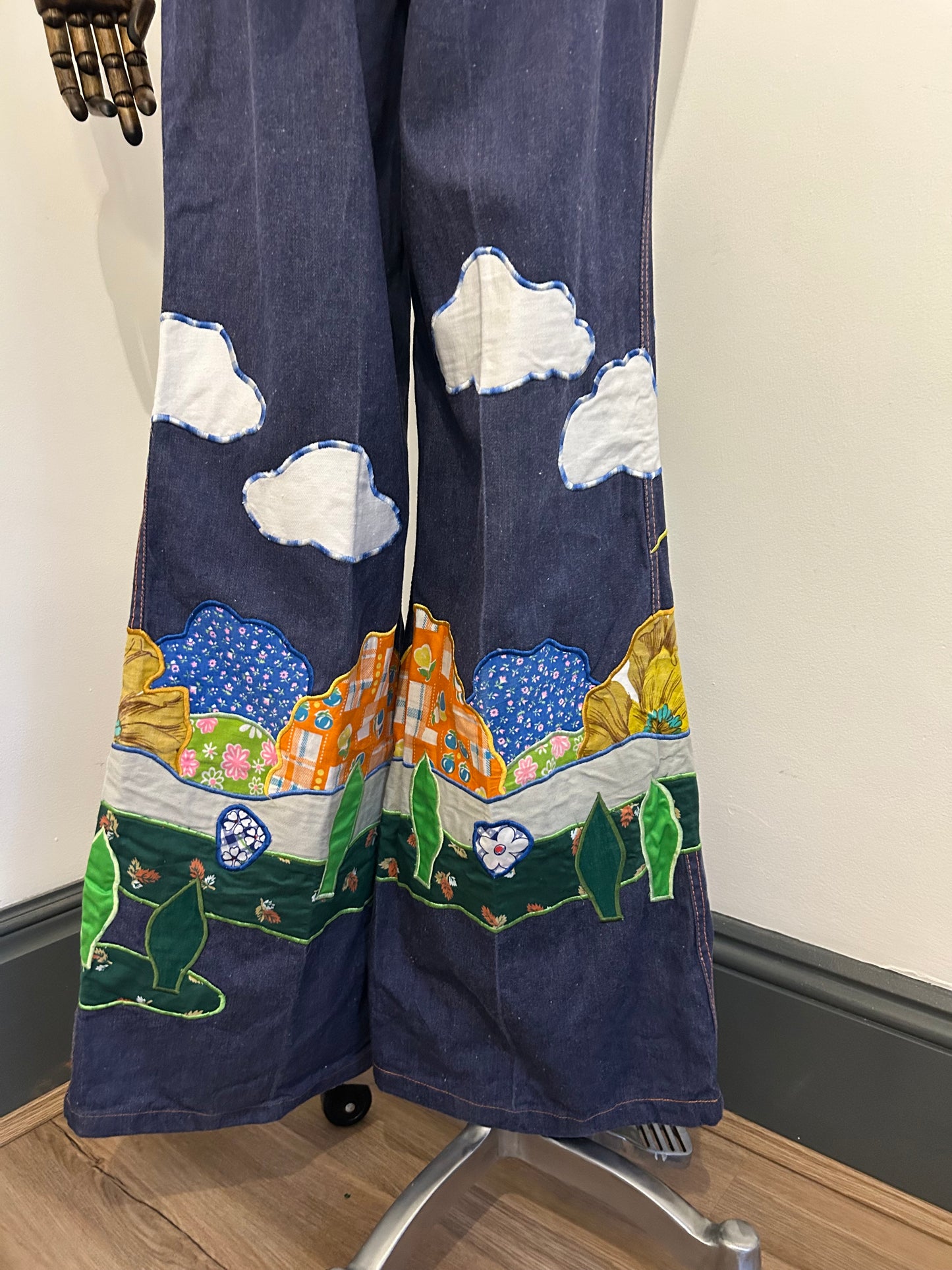 Patchwork 1970s Flares