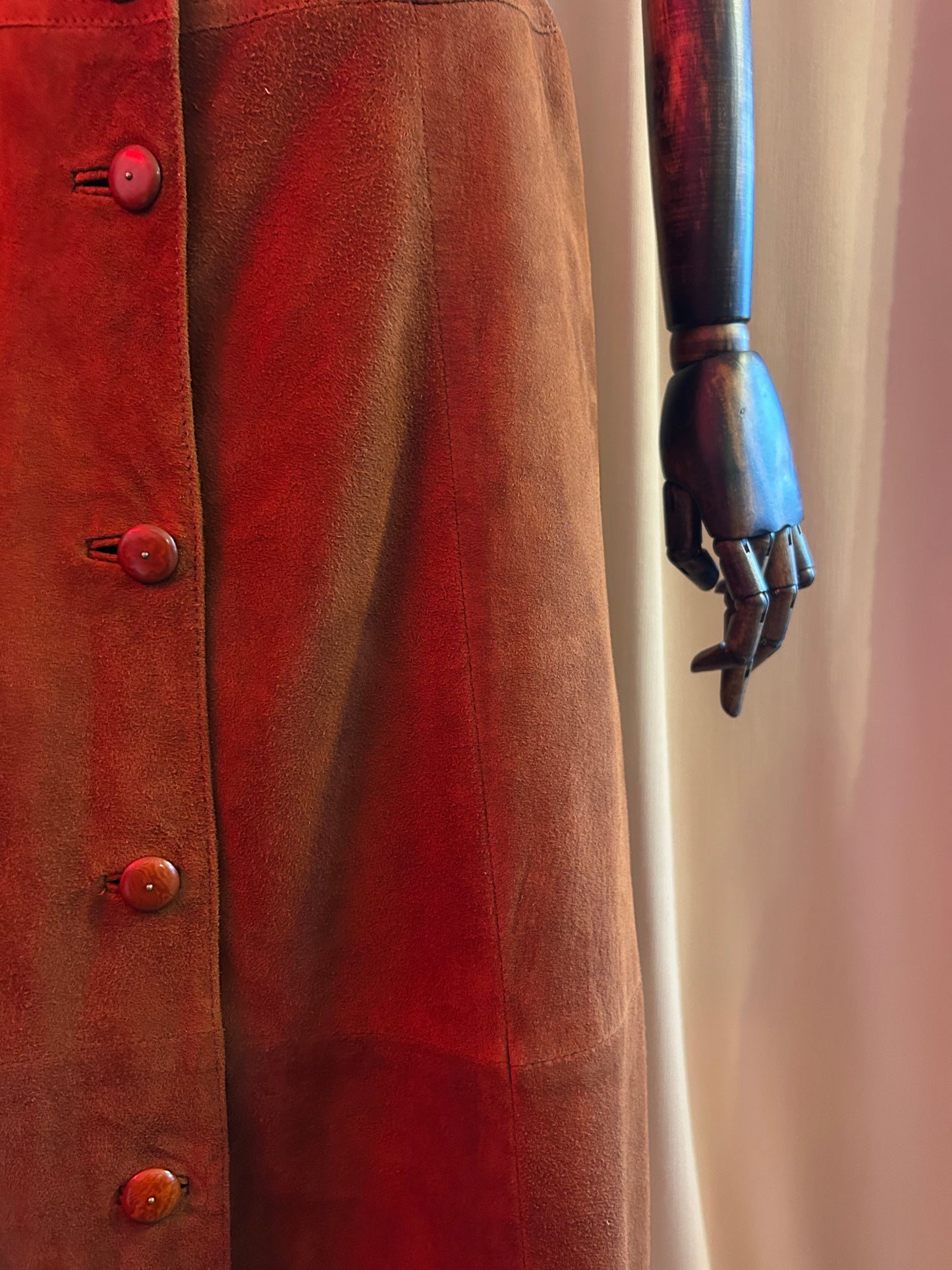 Mulberry Suede Skirt