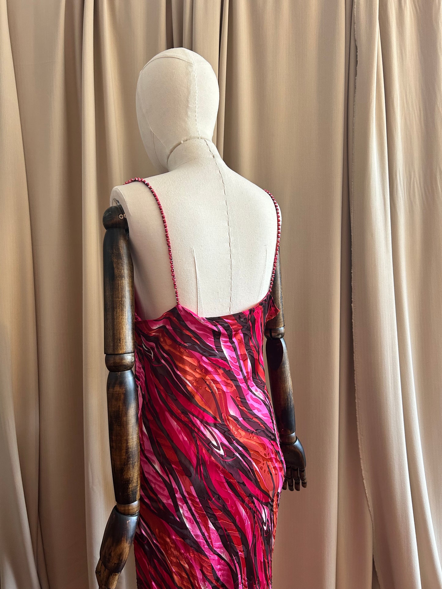Printed Bias Cut Gown
