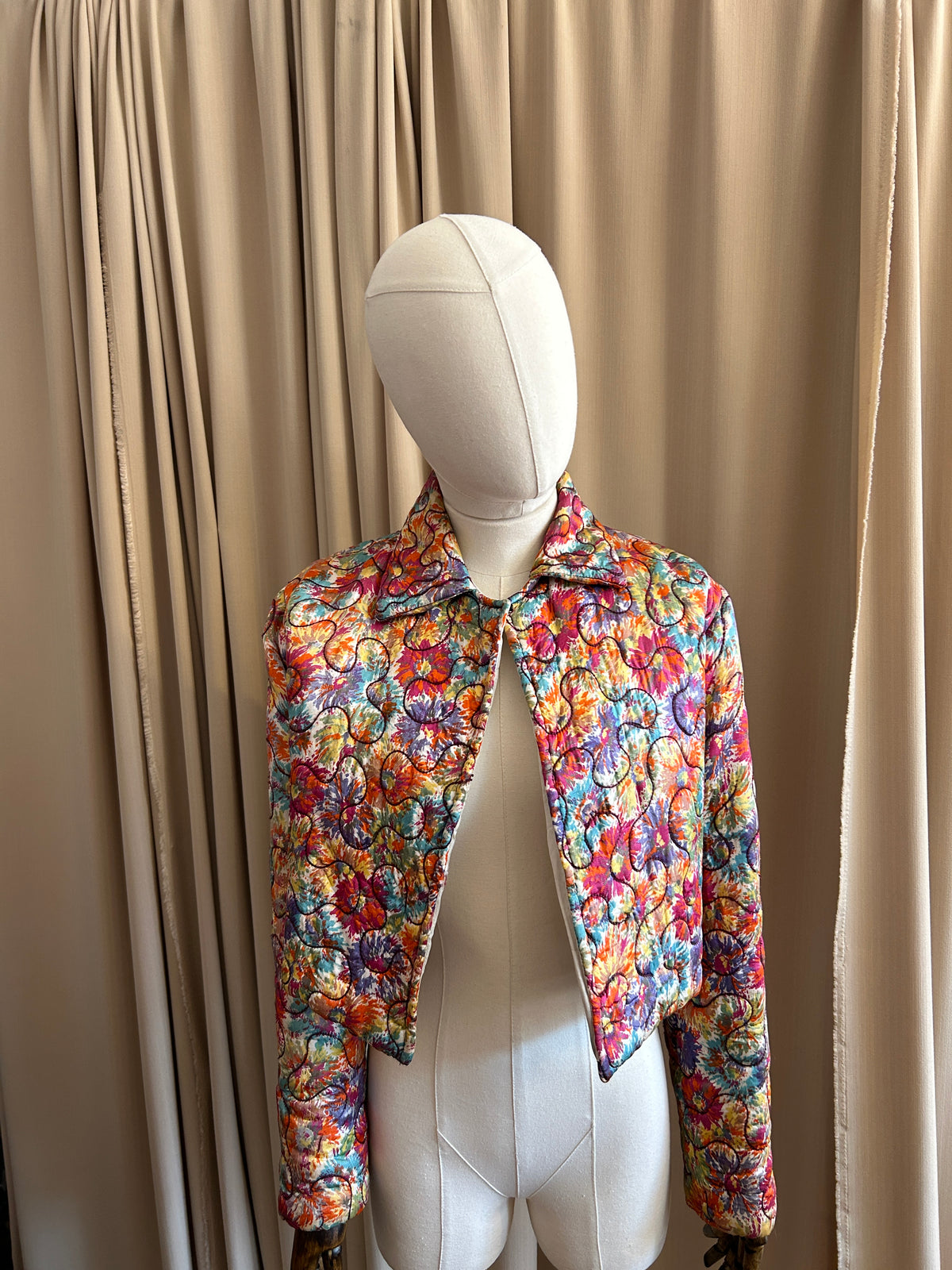 30s Quilted Multicolour Jacket
