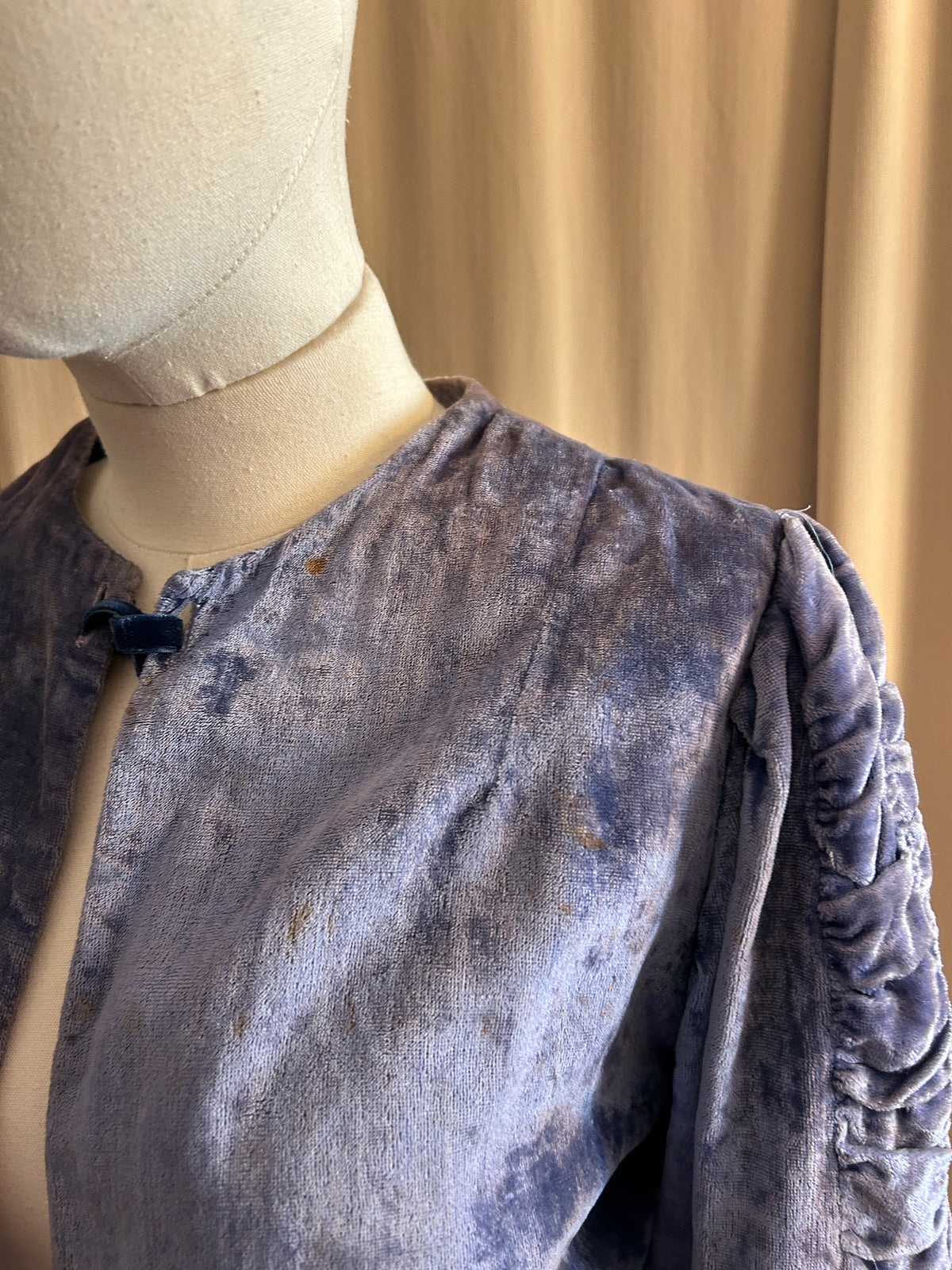 Sky Blue Velvet Jacket