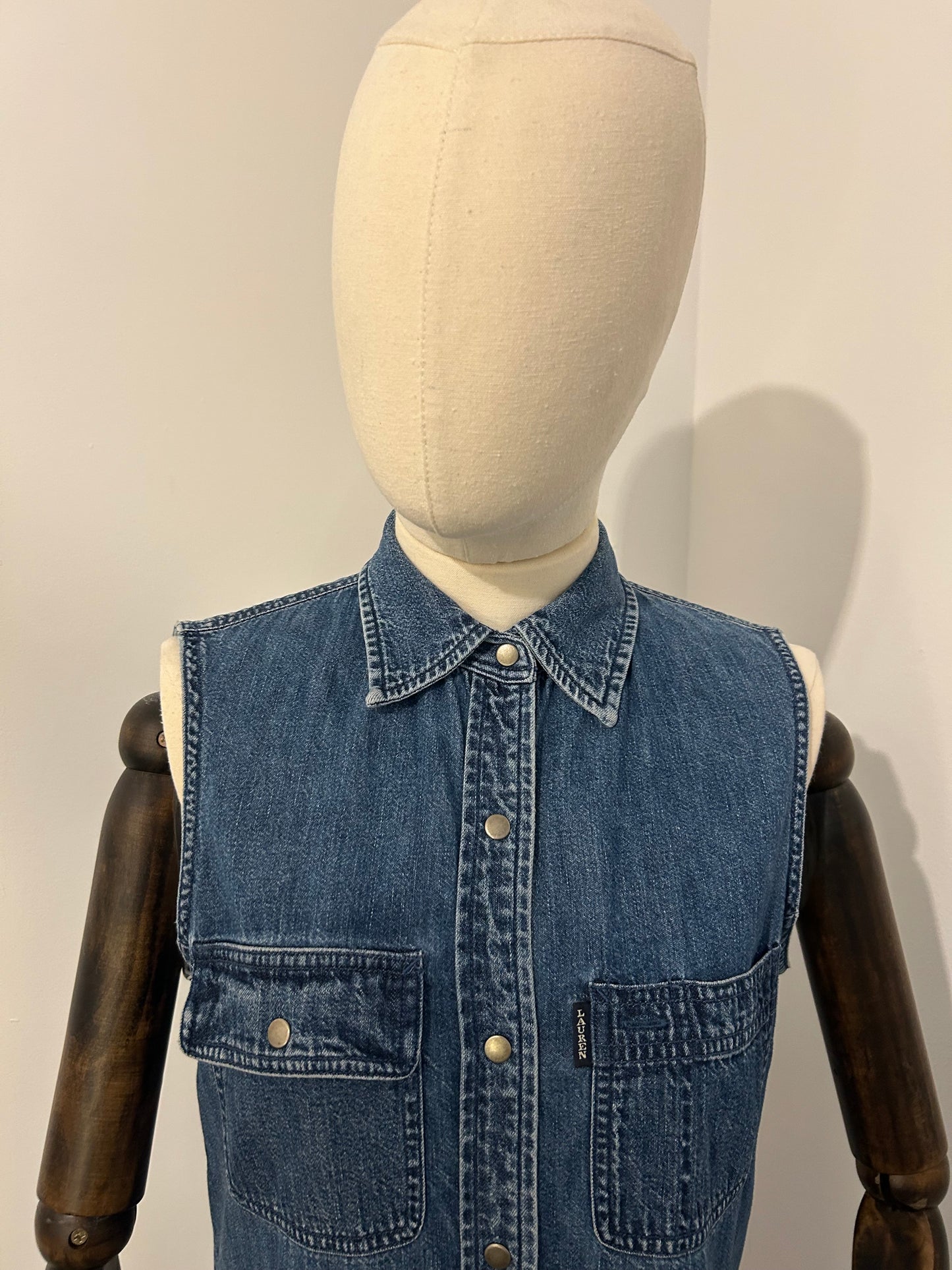 Sleeveless Denim Dress