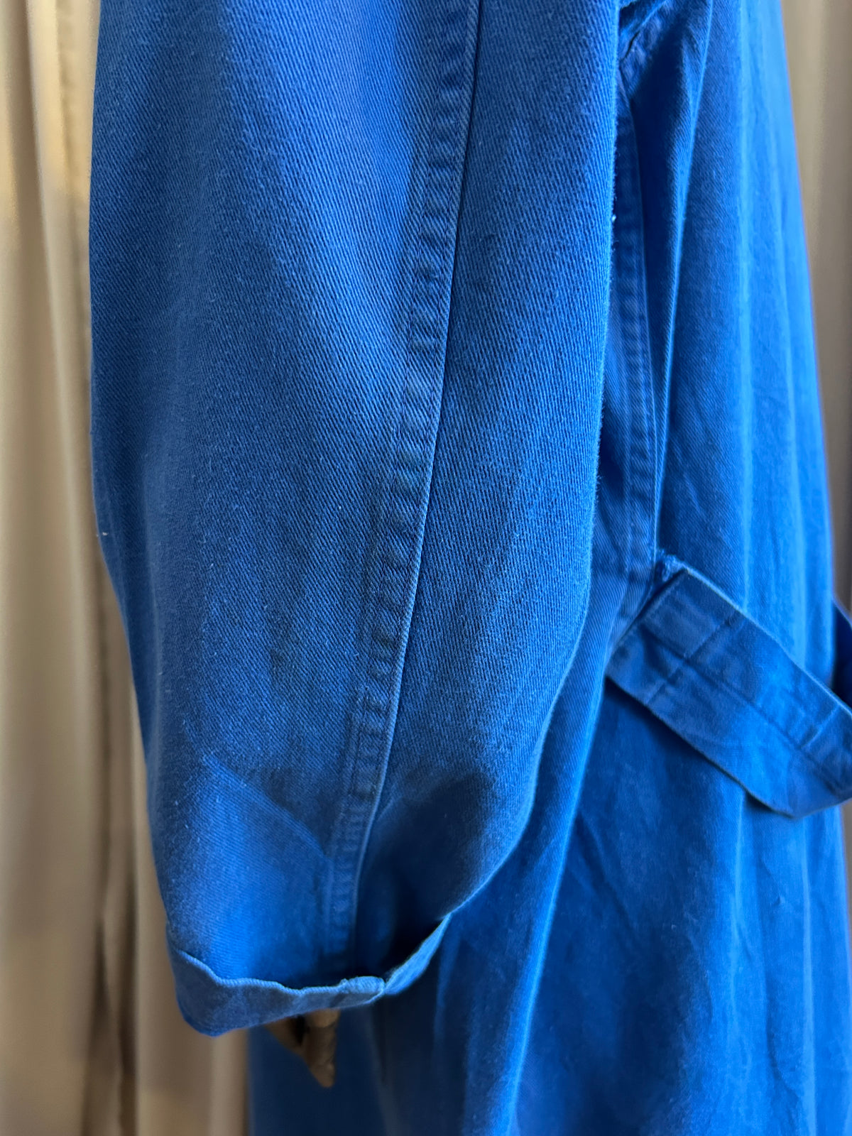 Distressed French Longline Workwear Jacket