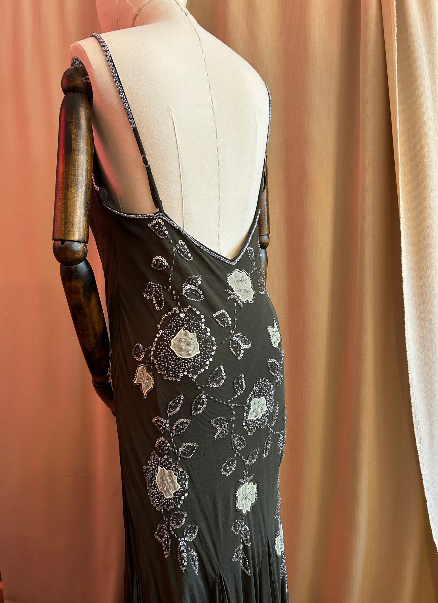 Green Embellished Gown