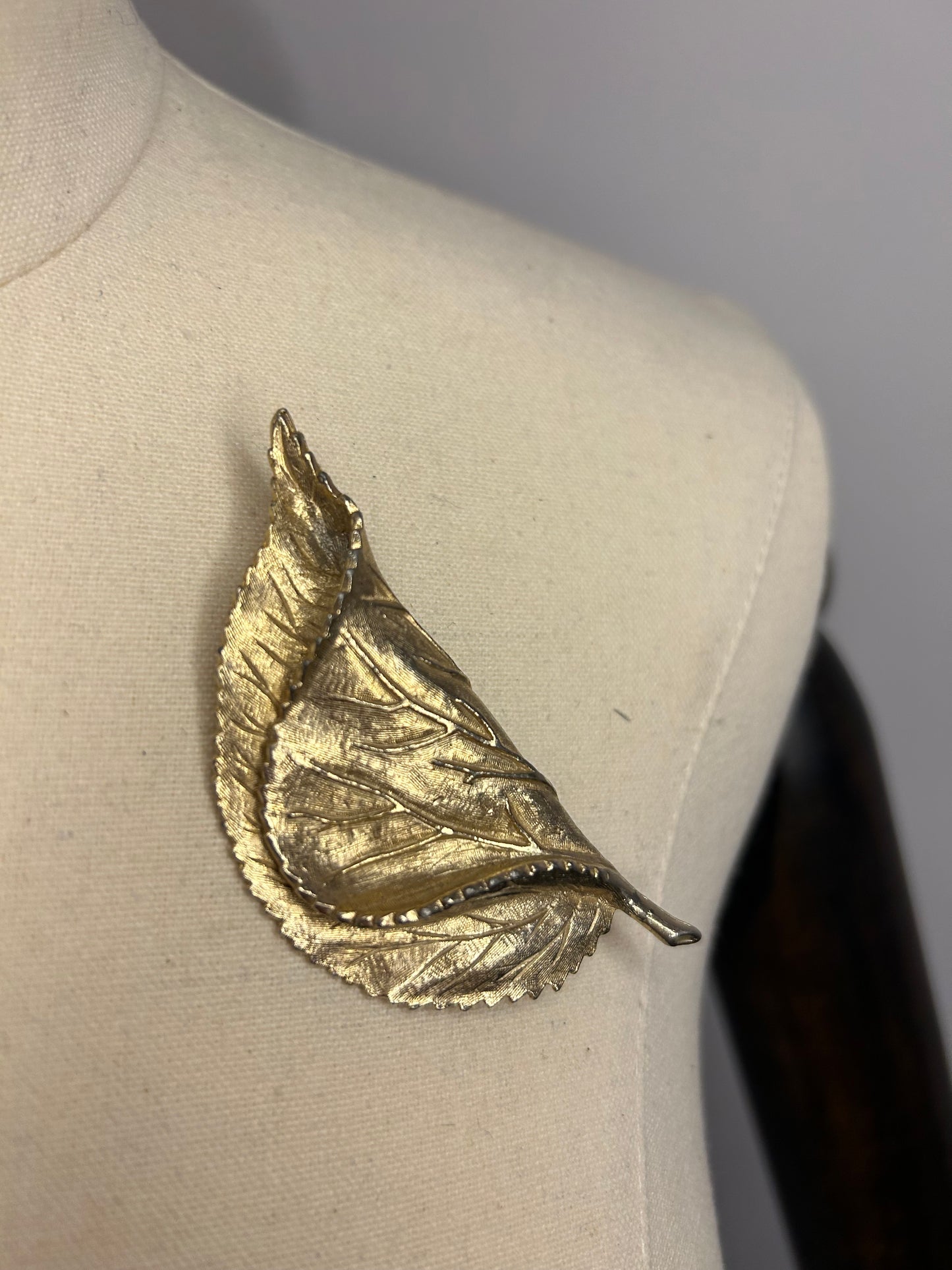Gold Leaf Brooch