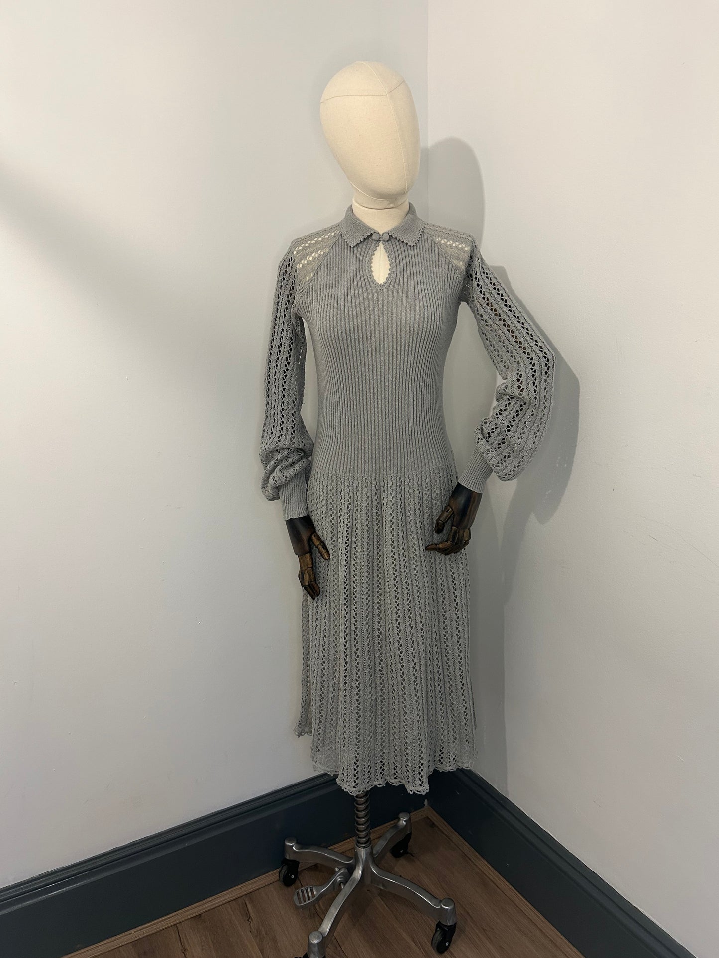 Grey Knitted Dress