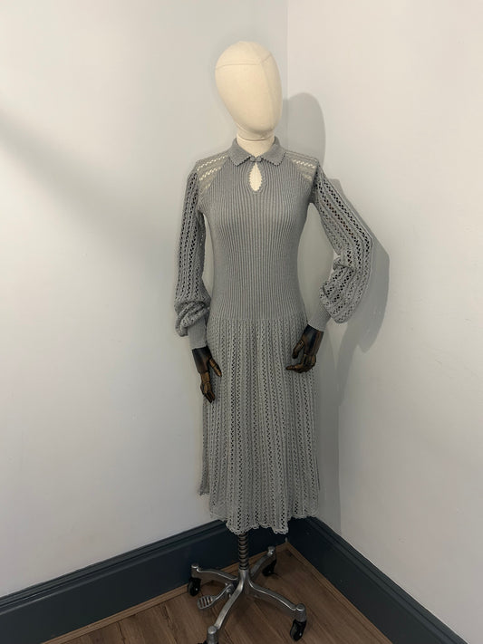 Grey Knitted Dress