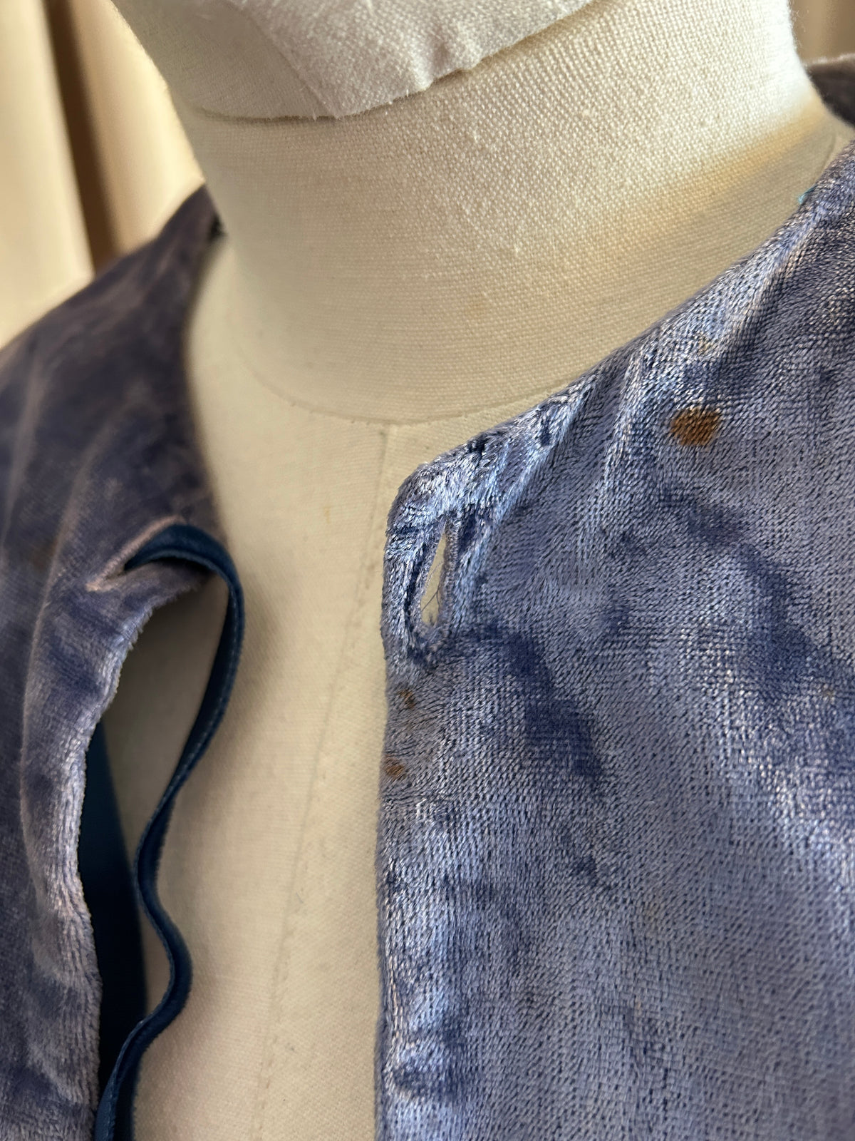 Sky Blue Velvet Jacket