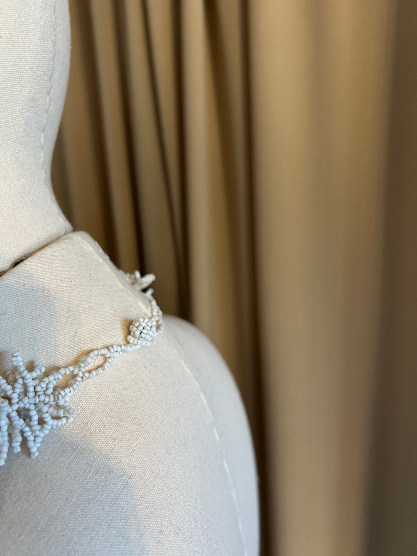 White Beaded Necklace