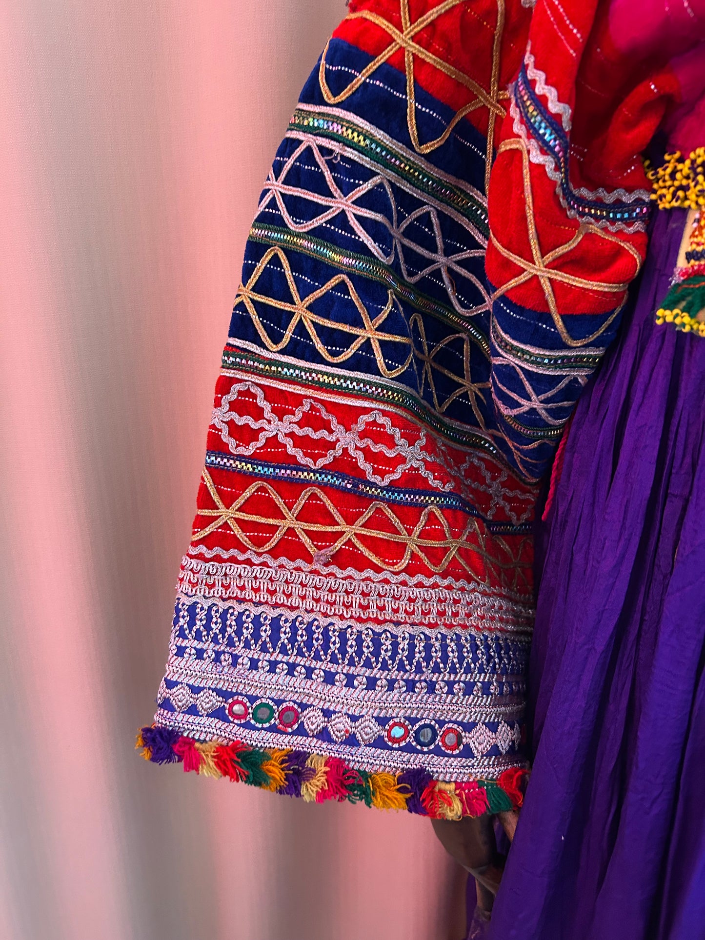 Antique Embroidered Kuchi Dress