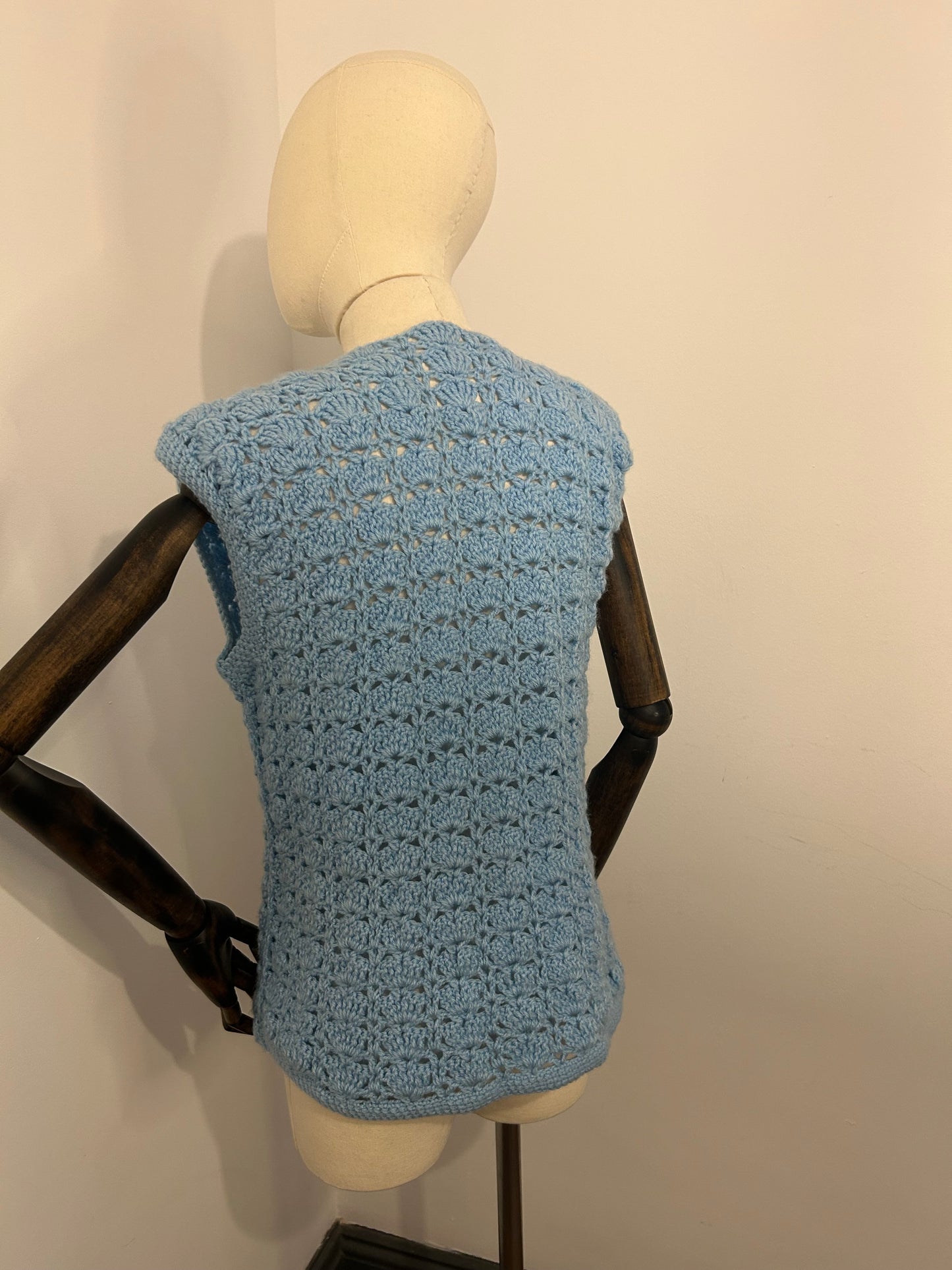 Light Blue Crochet Tank