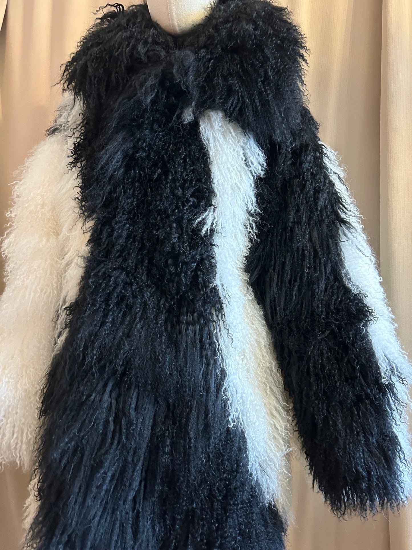 Mongolian Fur Swirl Jacket