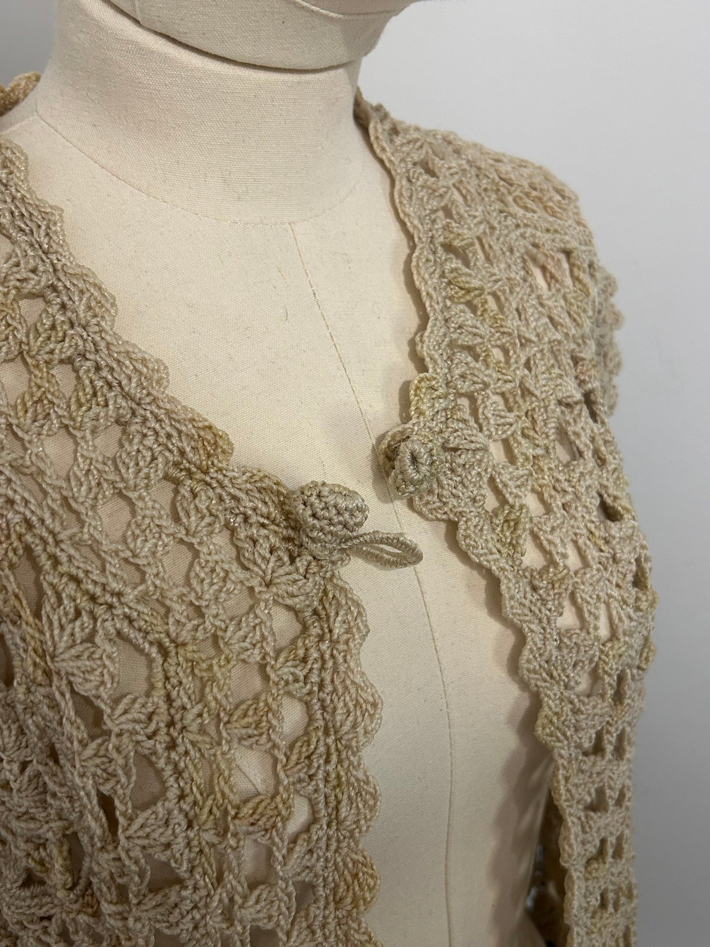 Neutral Crochet Cardigan Tank