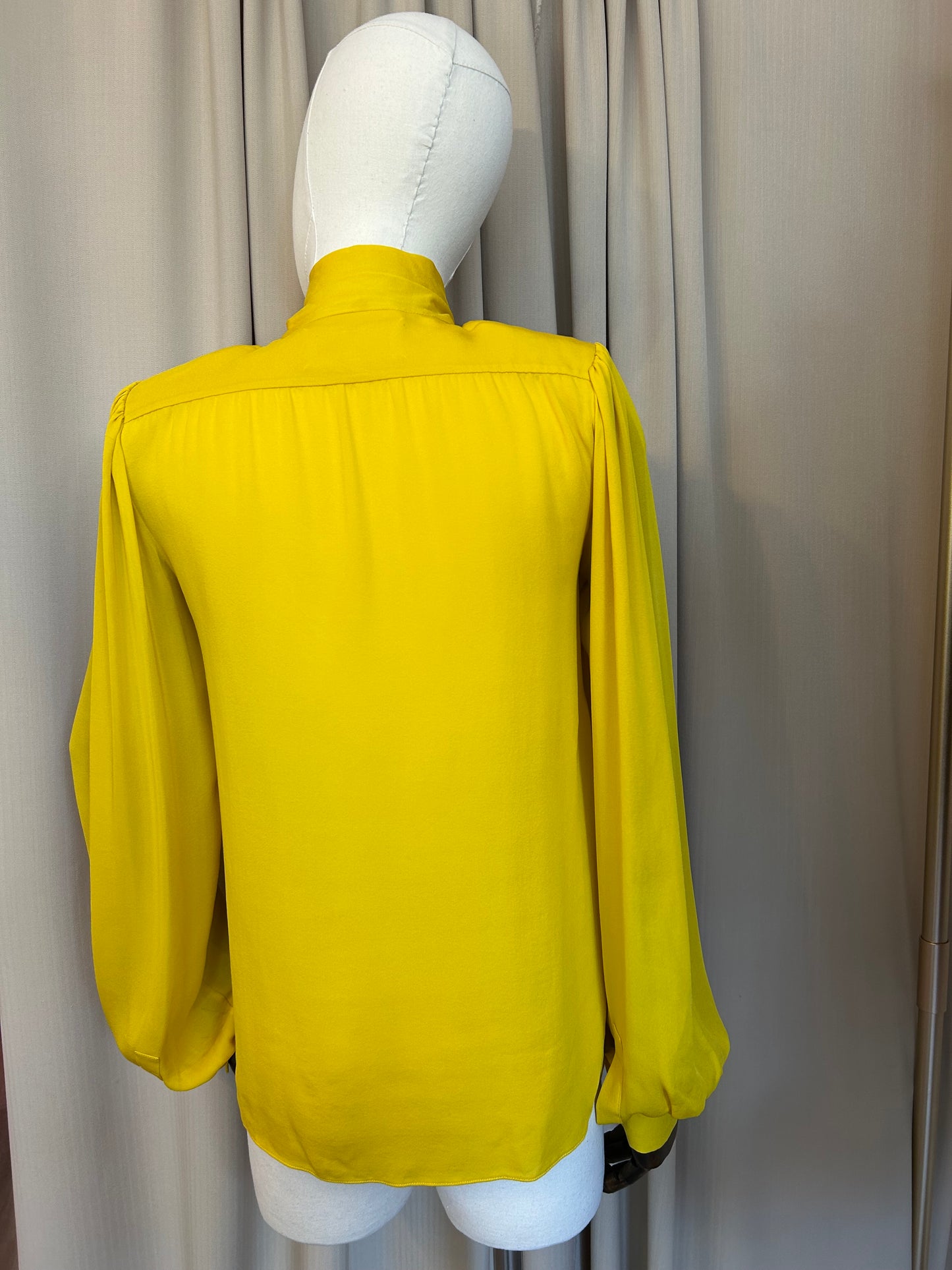 Maison Margiela Silk Pussy Bow Blouse