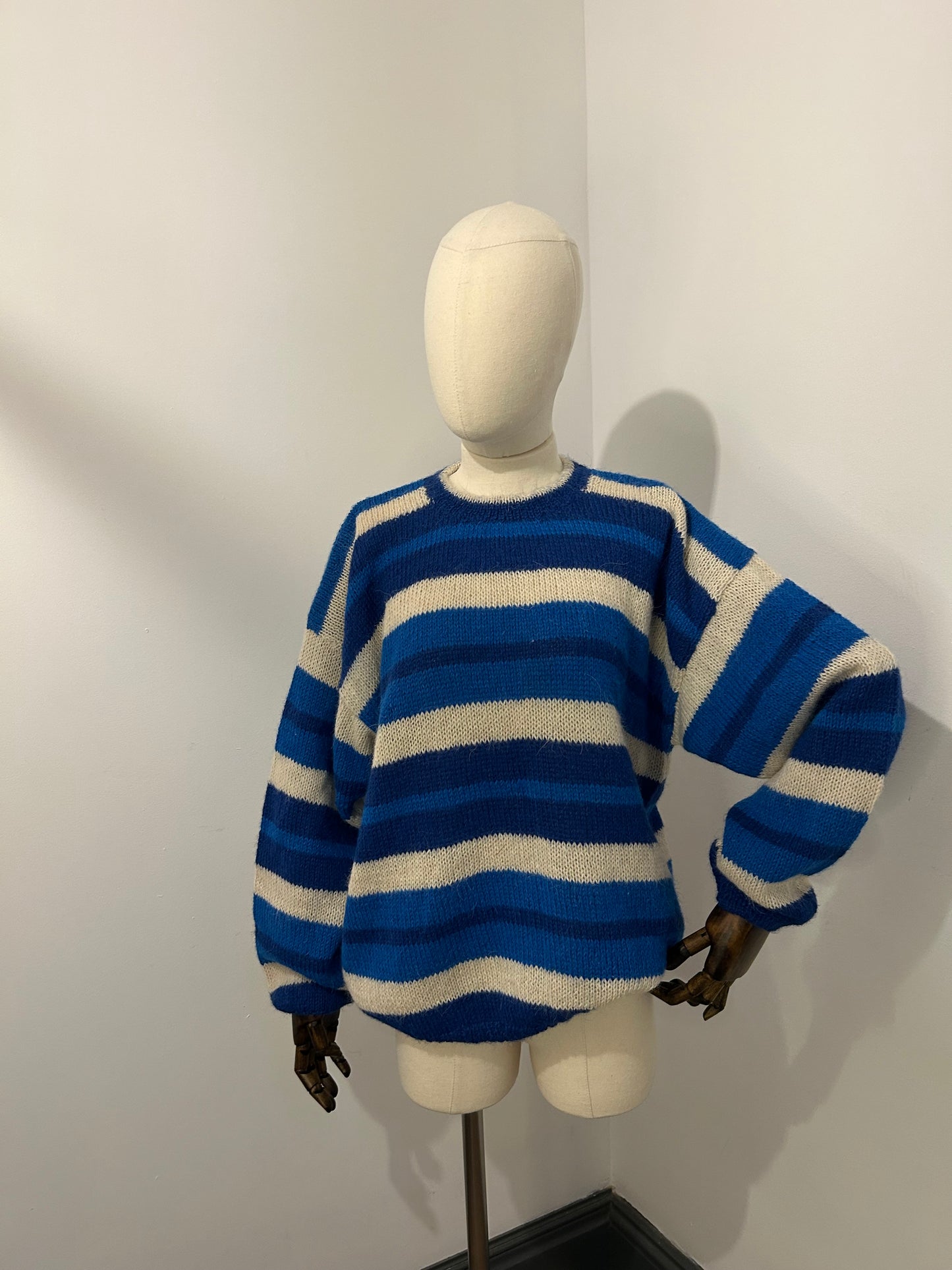 Blue Stripe Knitted Jumper