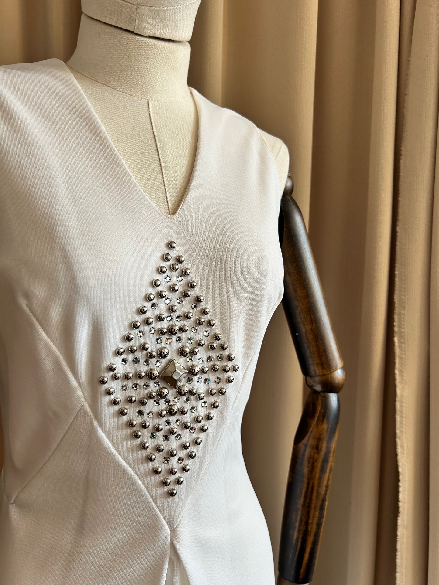 60s Diamanté Bridal Dress
