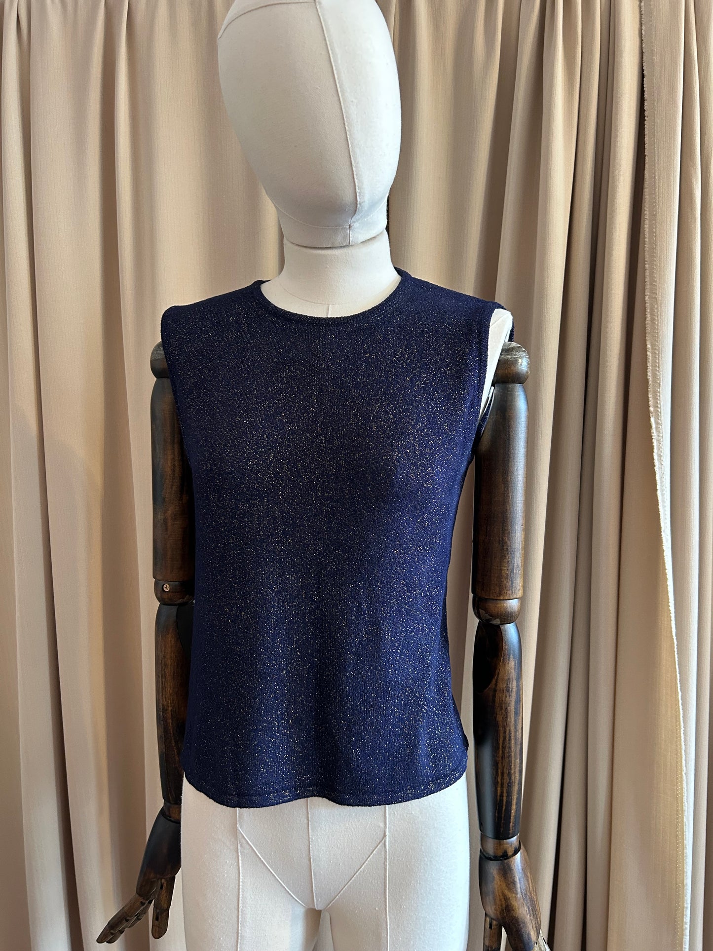 YSL Metallic Knit Vest