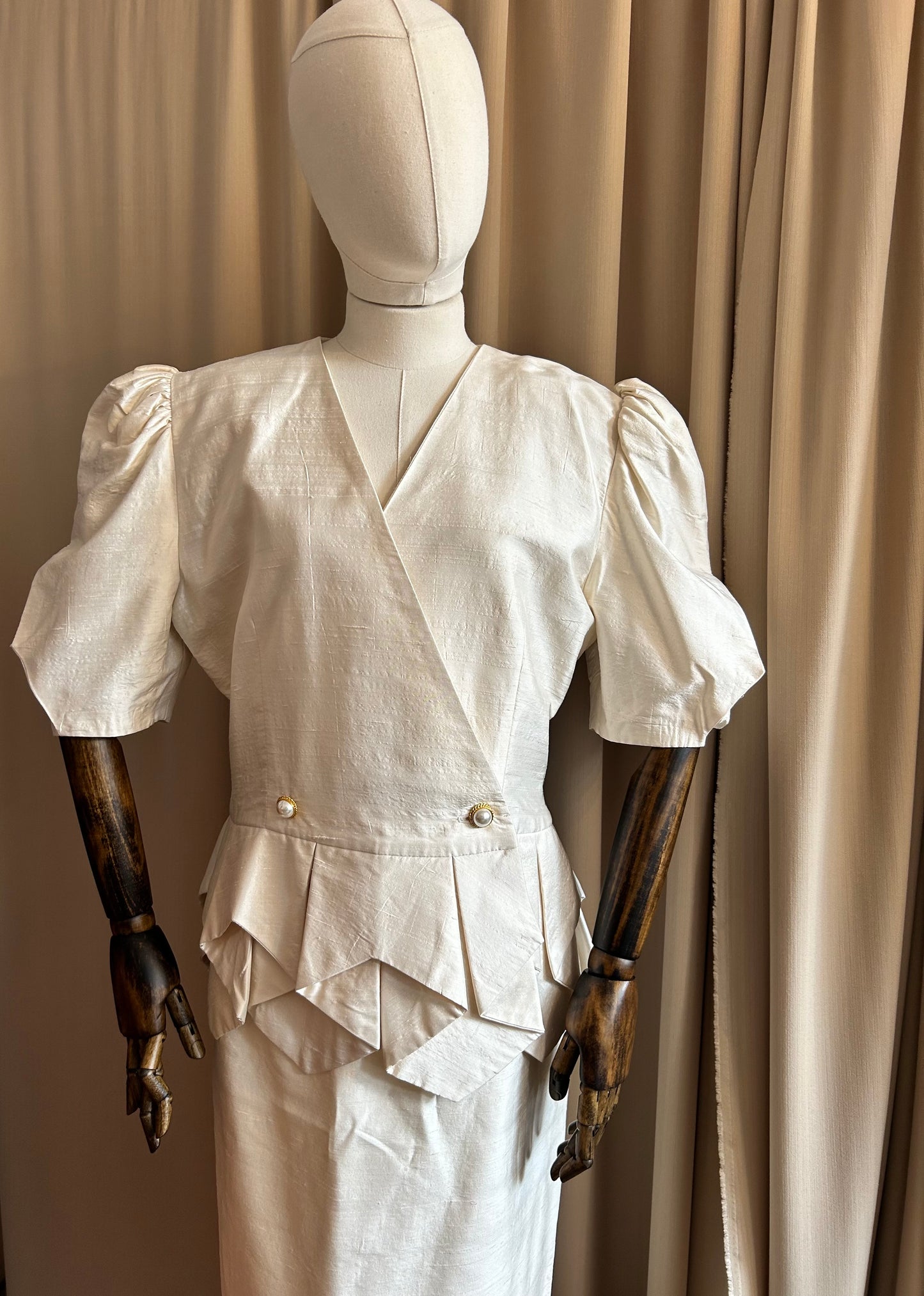 Silk Skirt Suit