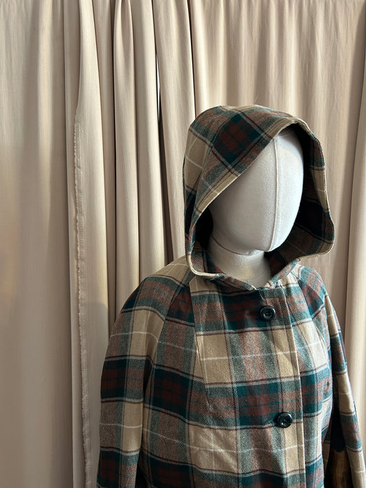 Wool Check Cape