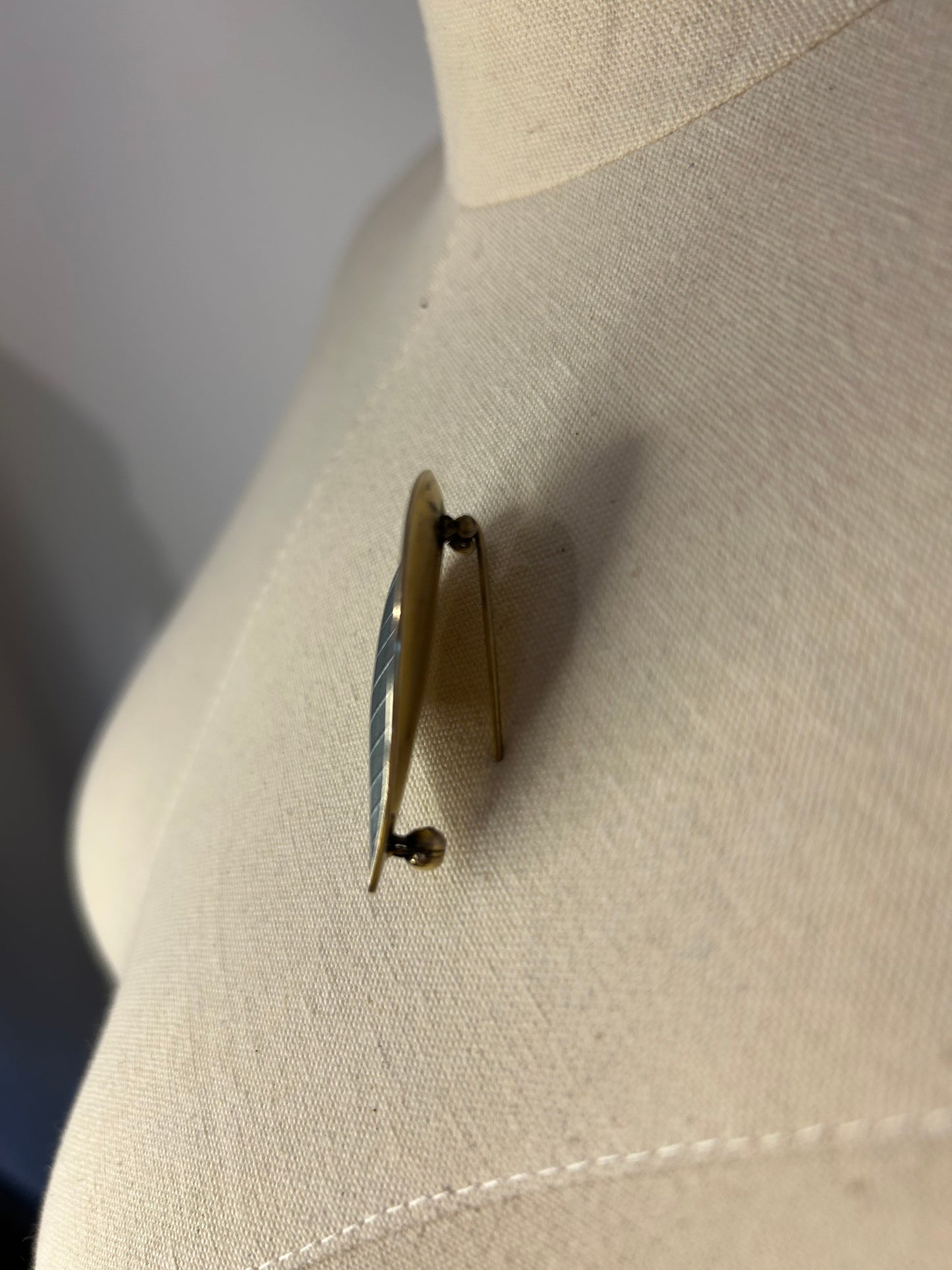 Norwegian Silver Leaf Brooch