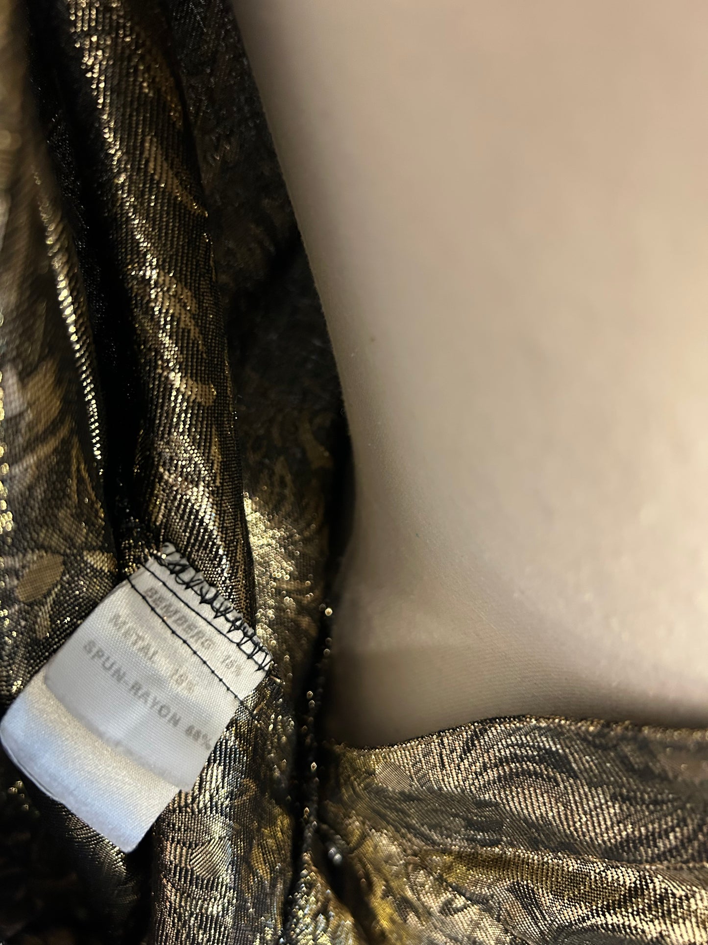 Statement Gold Lamè Blouse