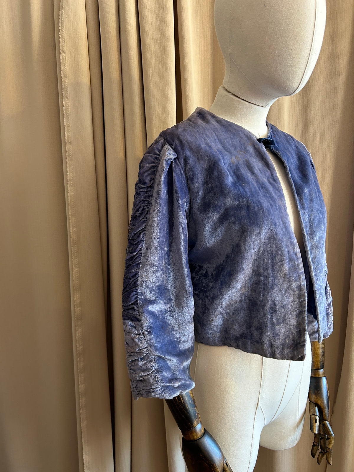 Sky Blue Velvet Jacket