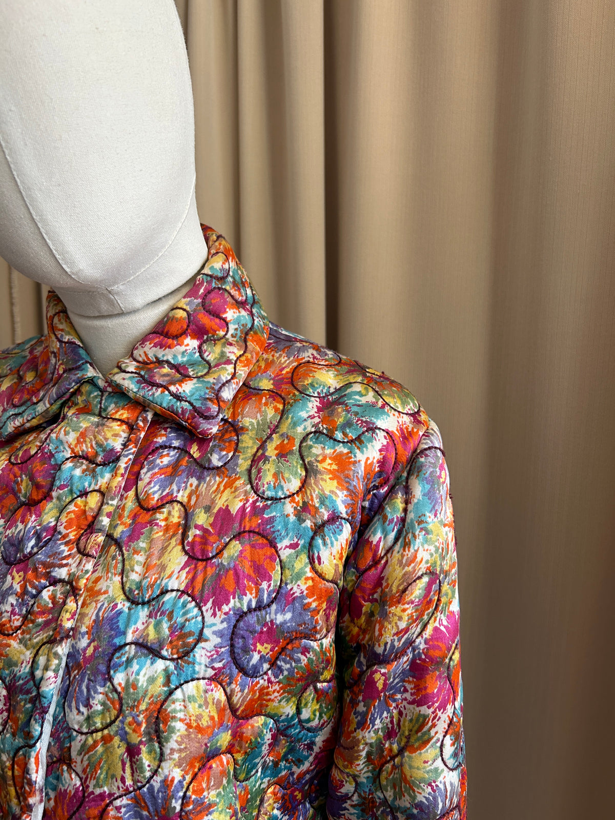 30s Quilted Multicolour Jacket