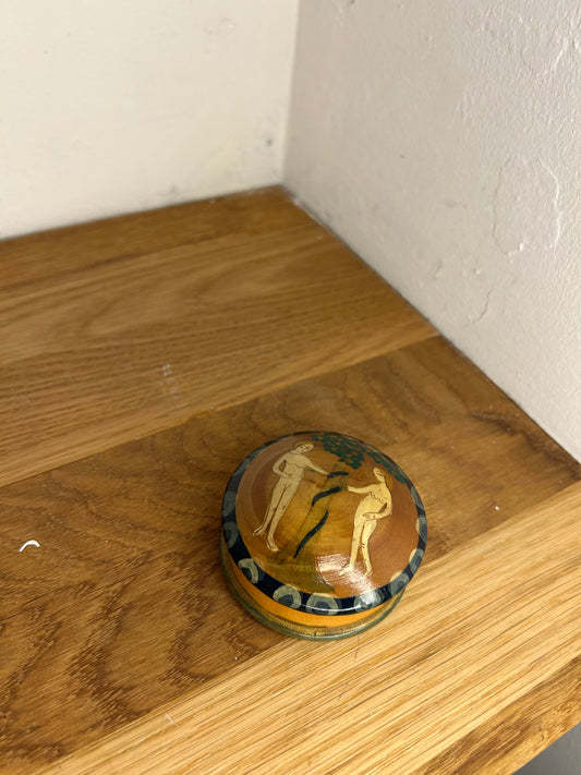 Adam And Eve Wooden Pot