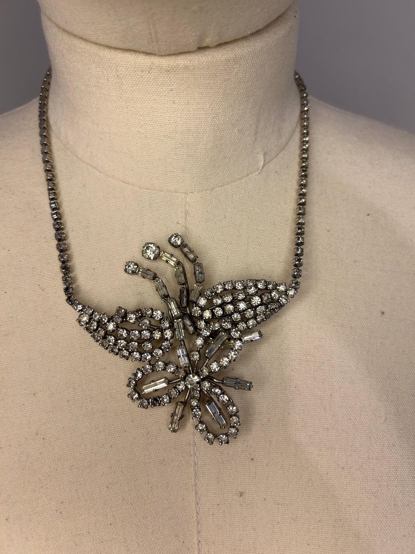 Large Statement Diamanté Necklace