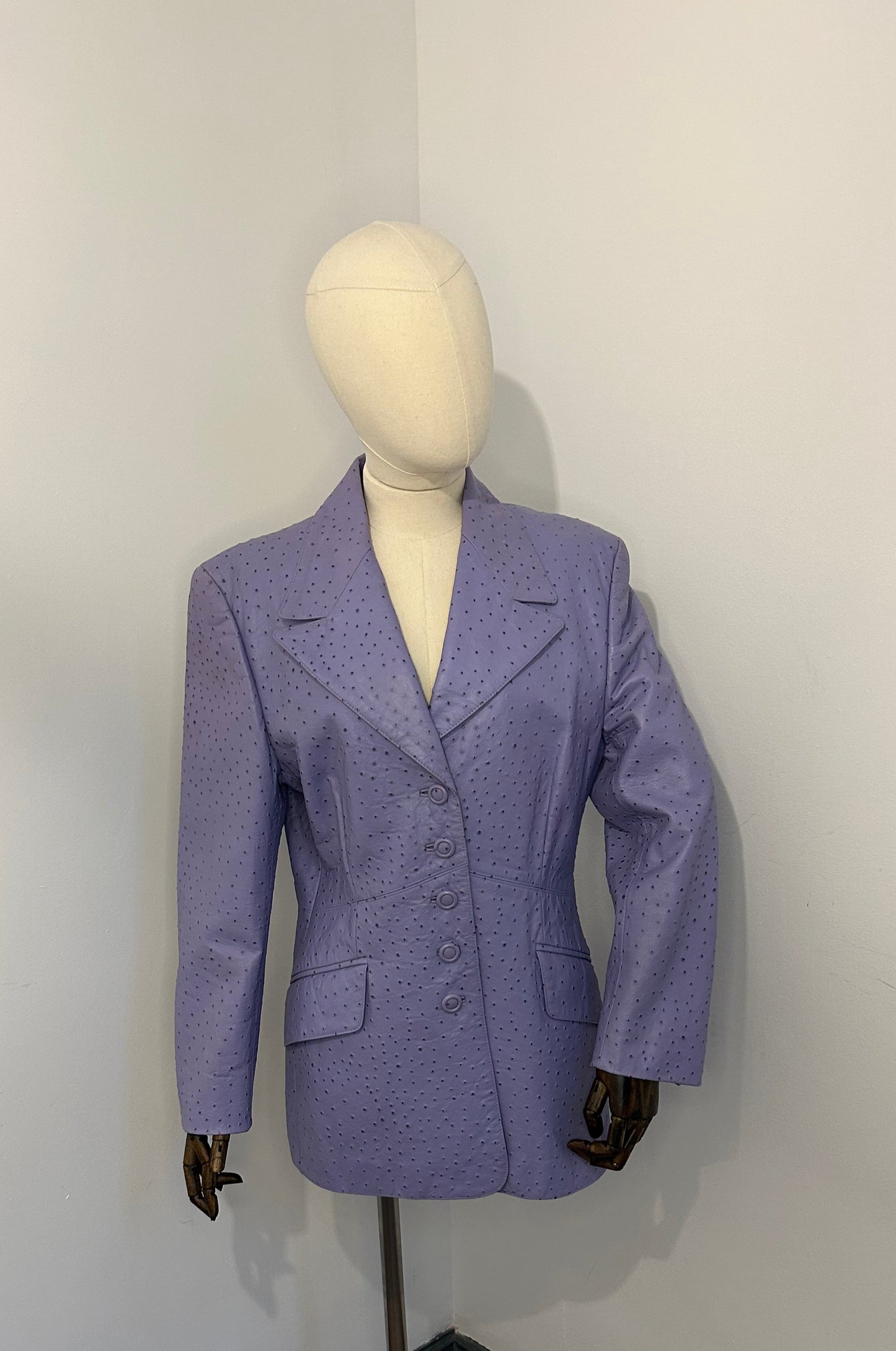 Escada Leather Blazer