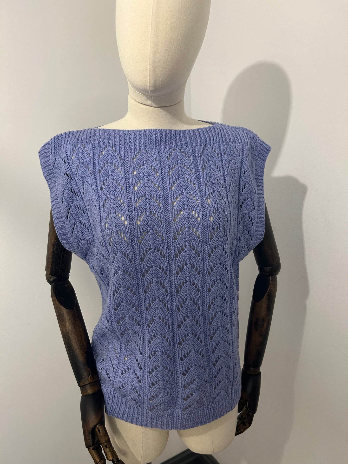 Lilac Hand Knitted Tank