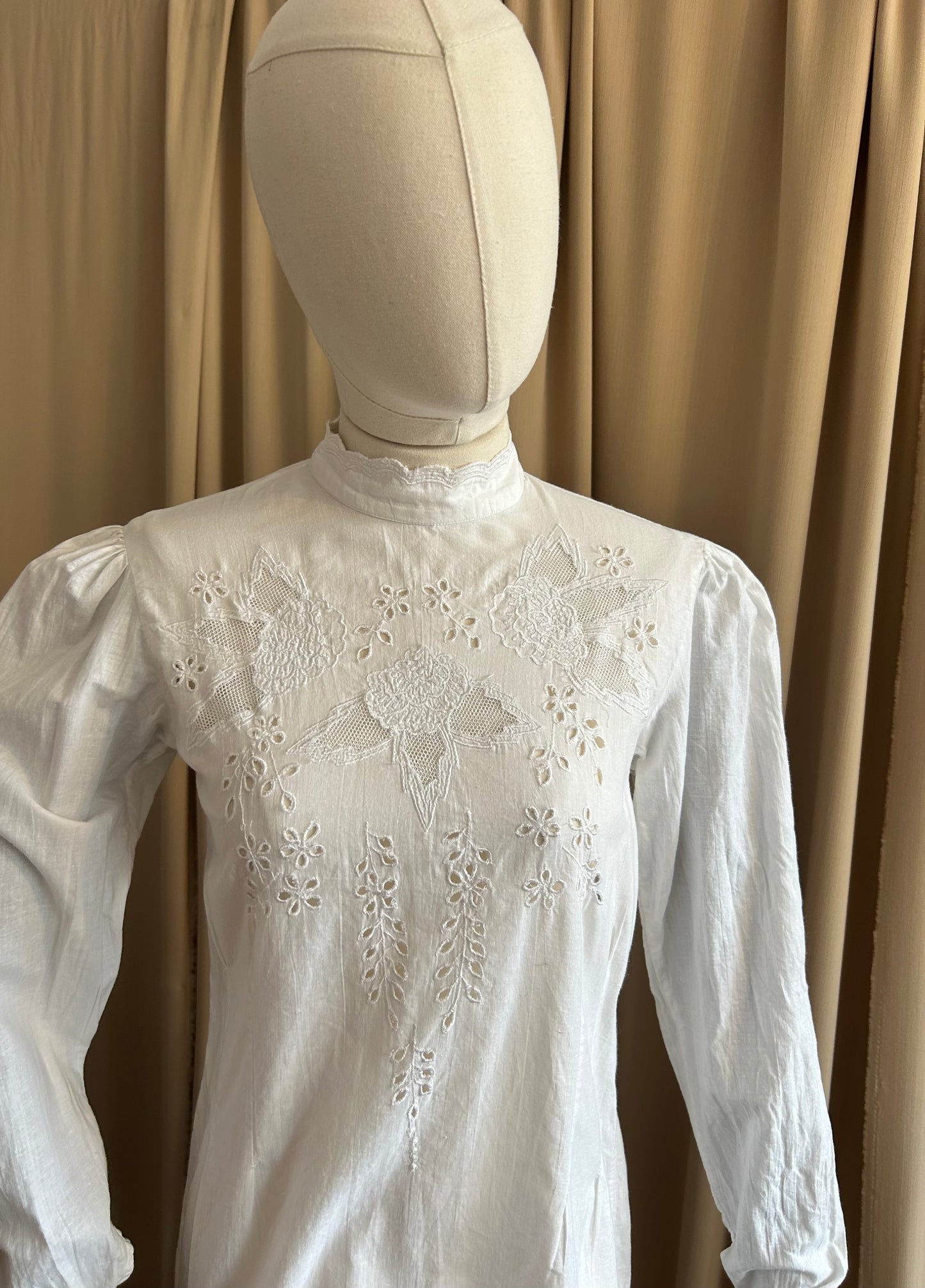 Cotton Button Back Blouse