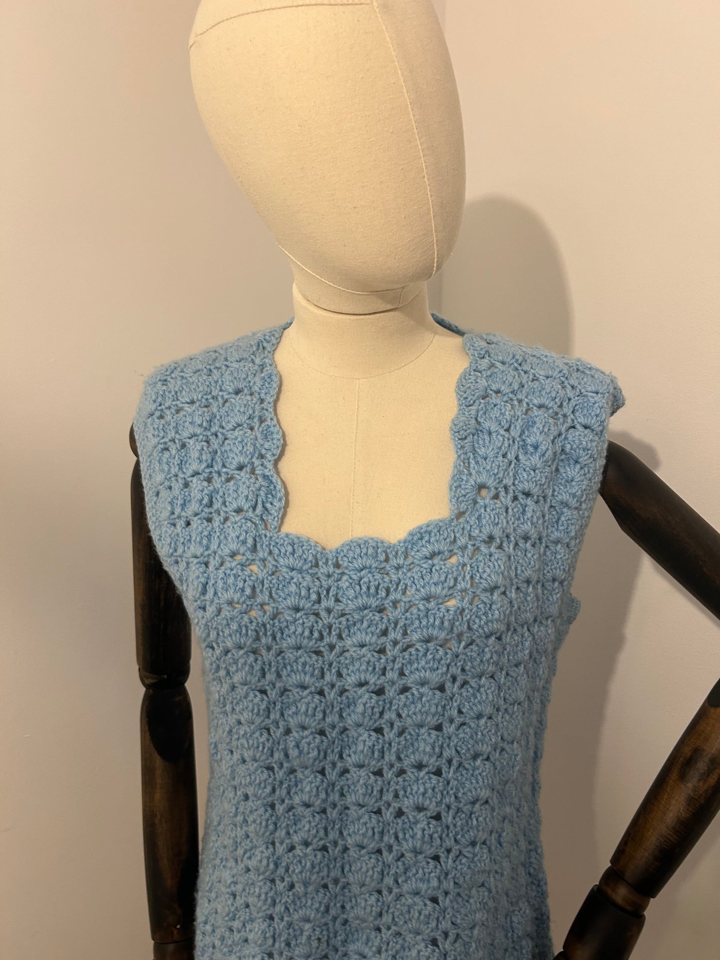 Light Blue Crochet Tank