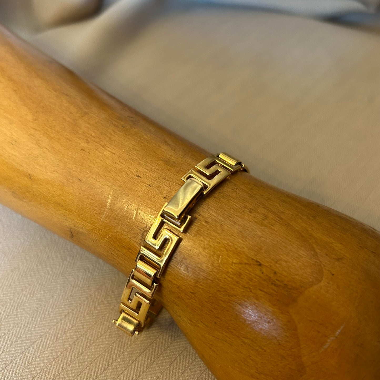 Greek Key Link Bracelet