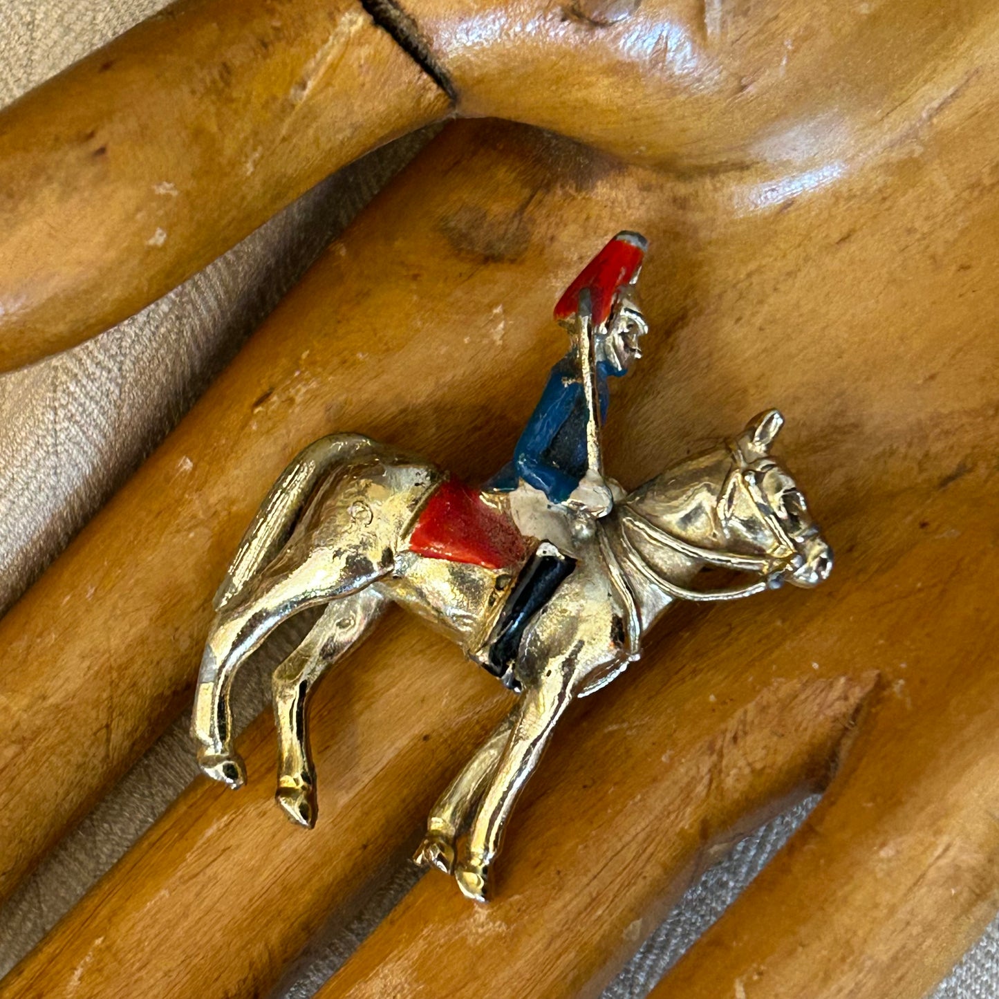 Mounted Horse Brooch