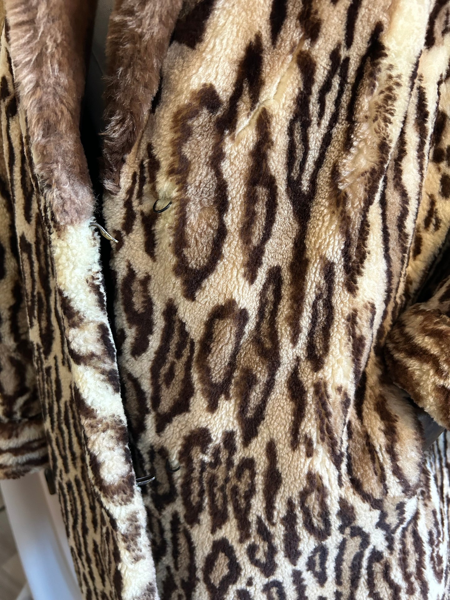 Sheepskin Leopard Print Jacket