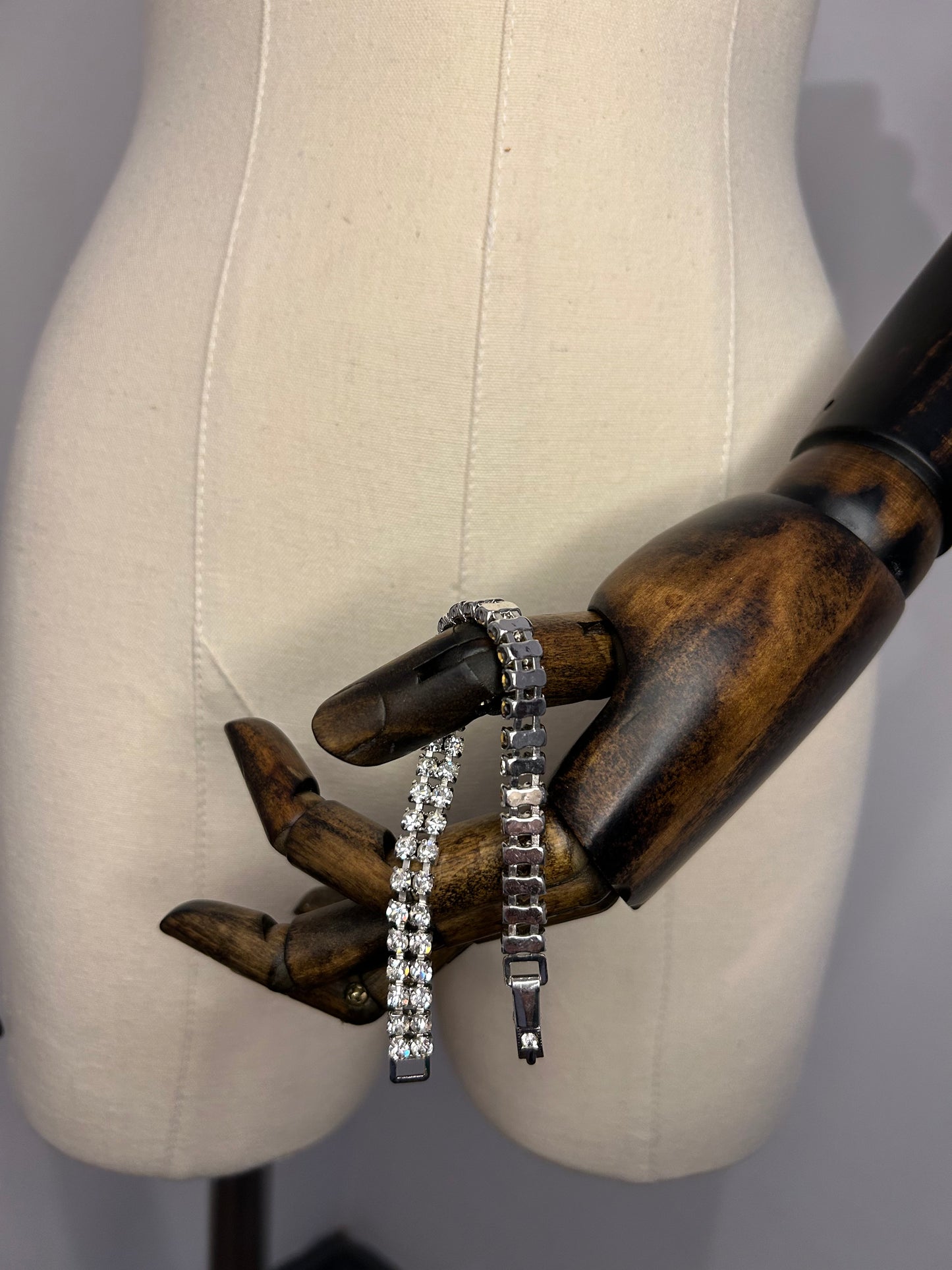 Double Row Diamanté bracelet