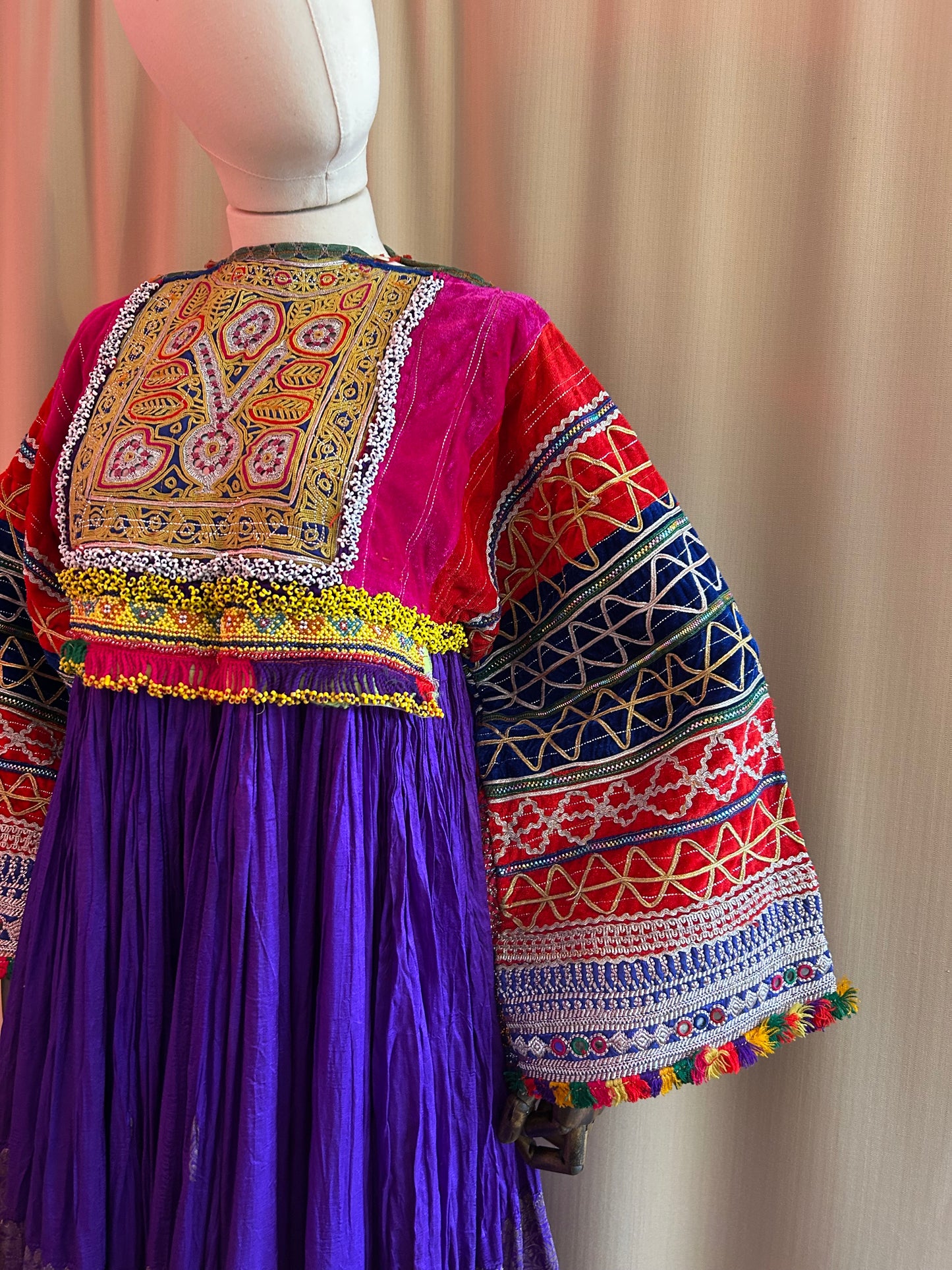 Antique Embroidered Kuchi Dress