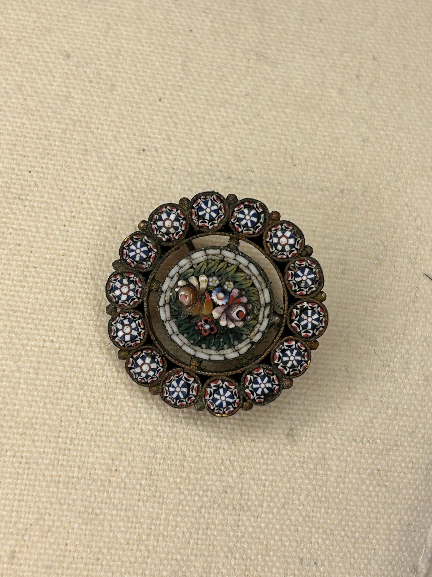 Micro Mosaic Brooch