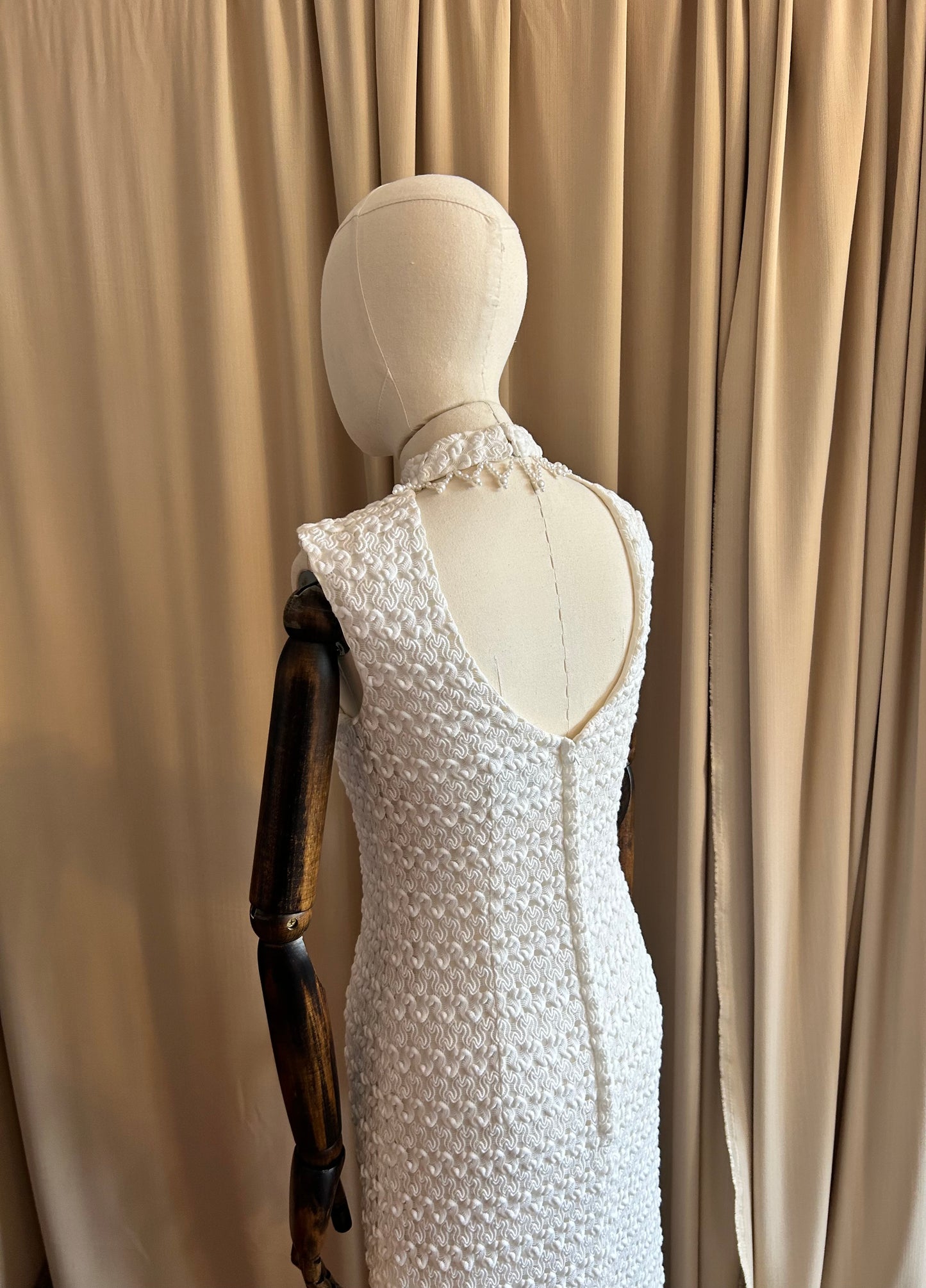 Floor Length Crochet With Pearls