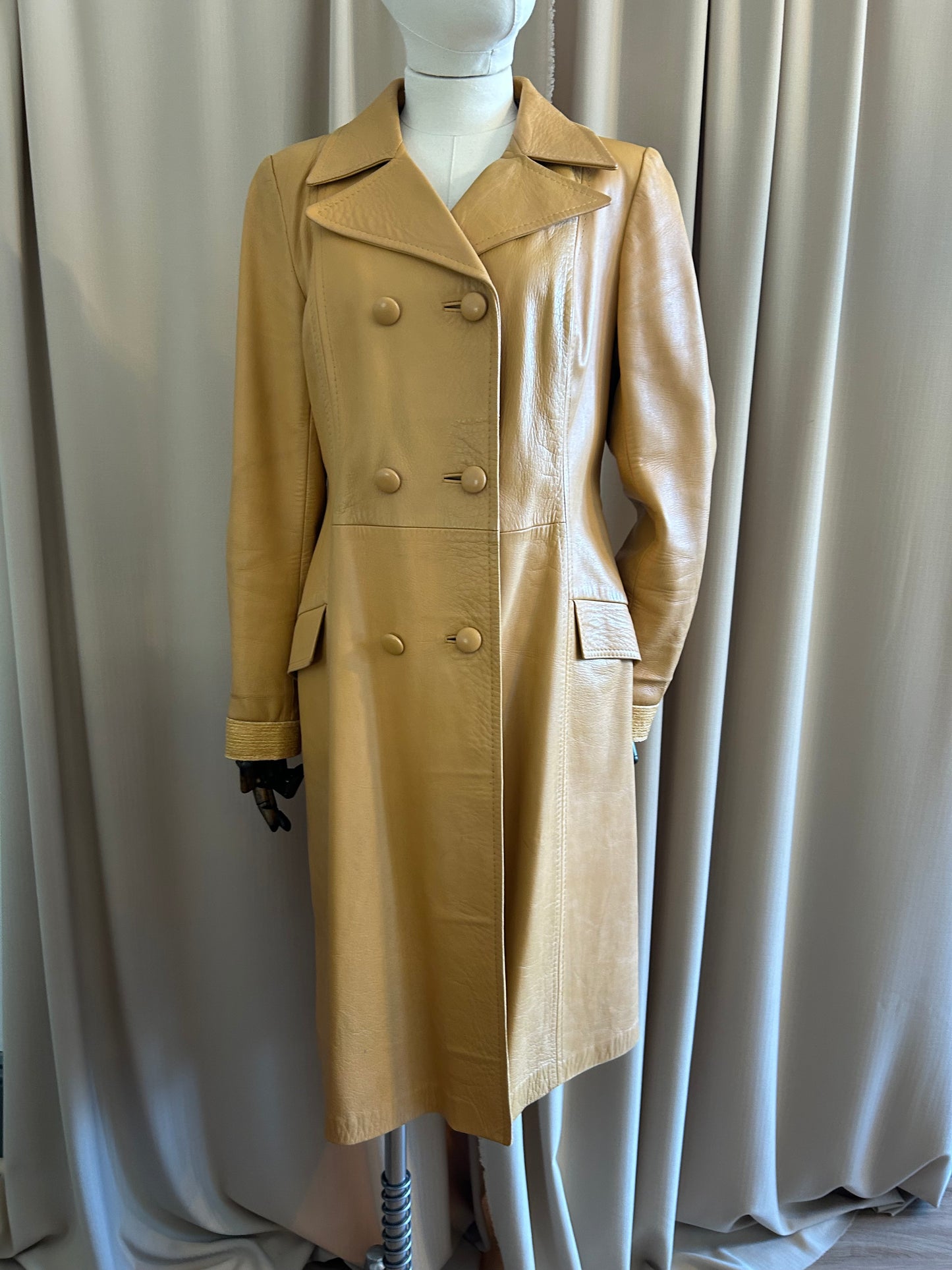 Butter Leather Trench
